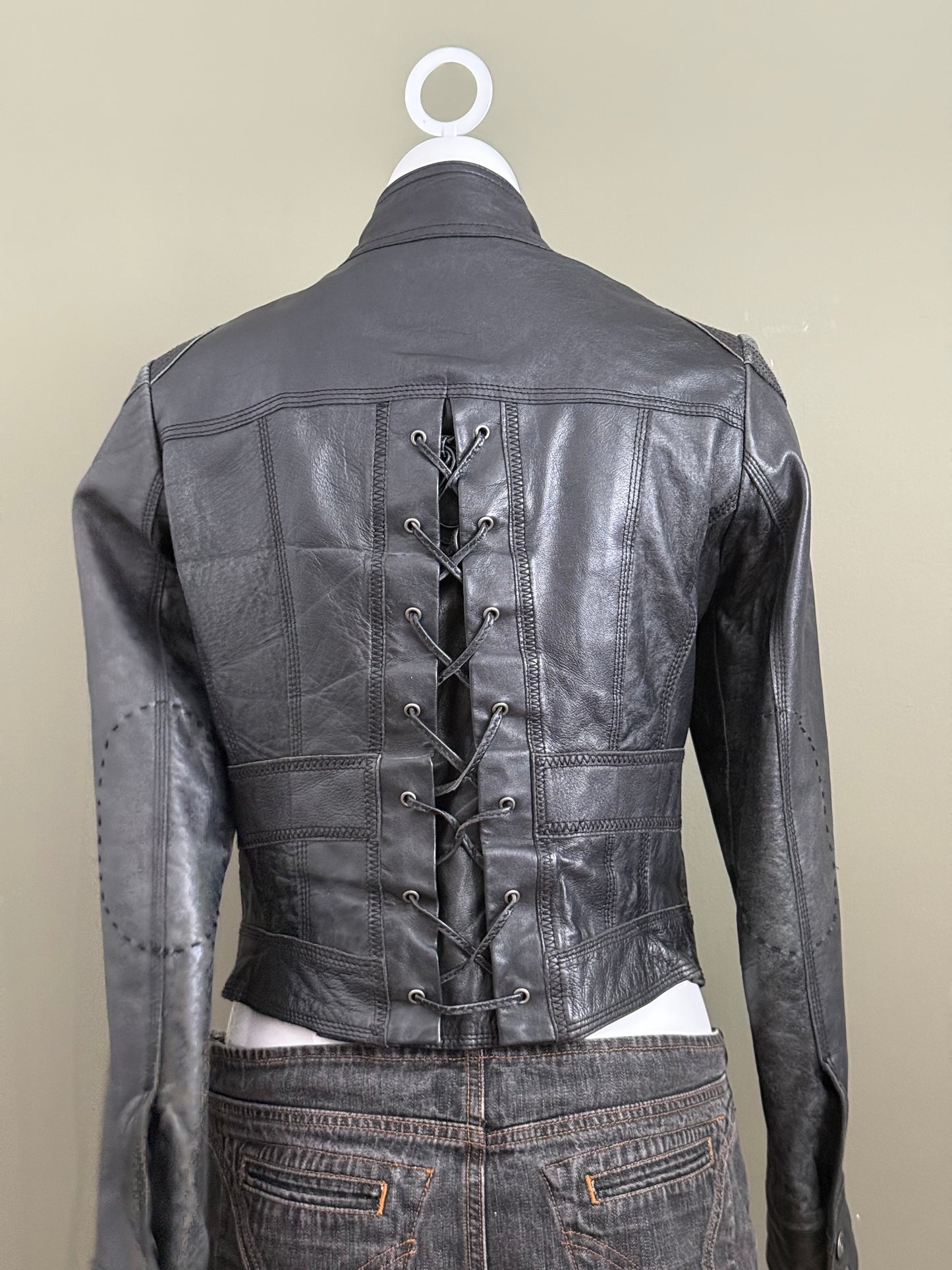 Leather Corset Jacket (UK12)