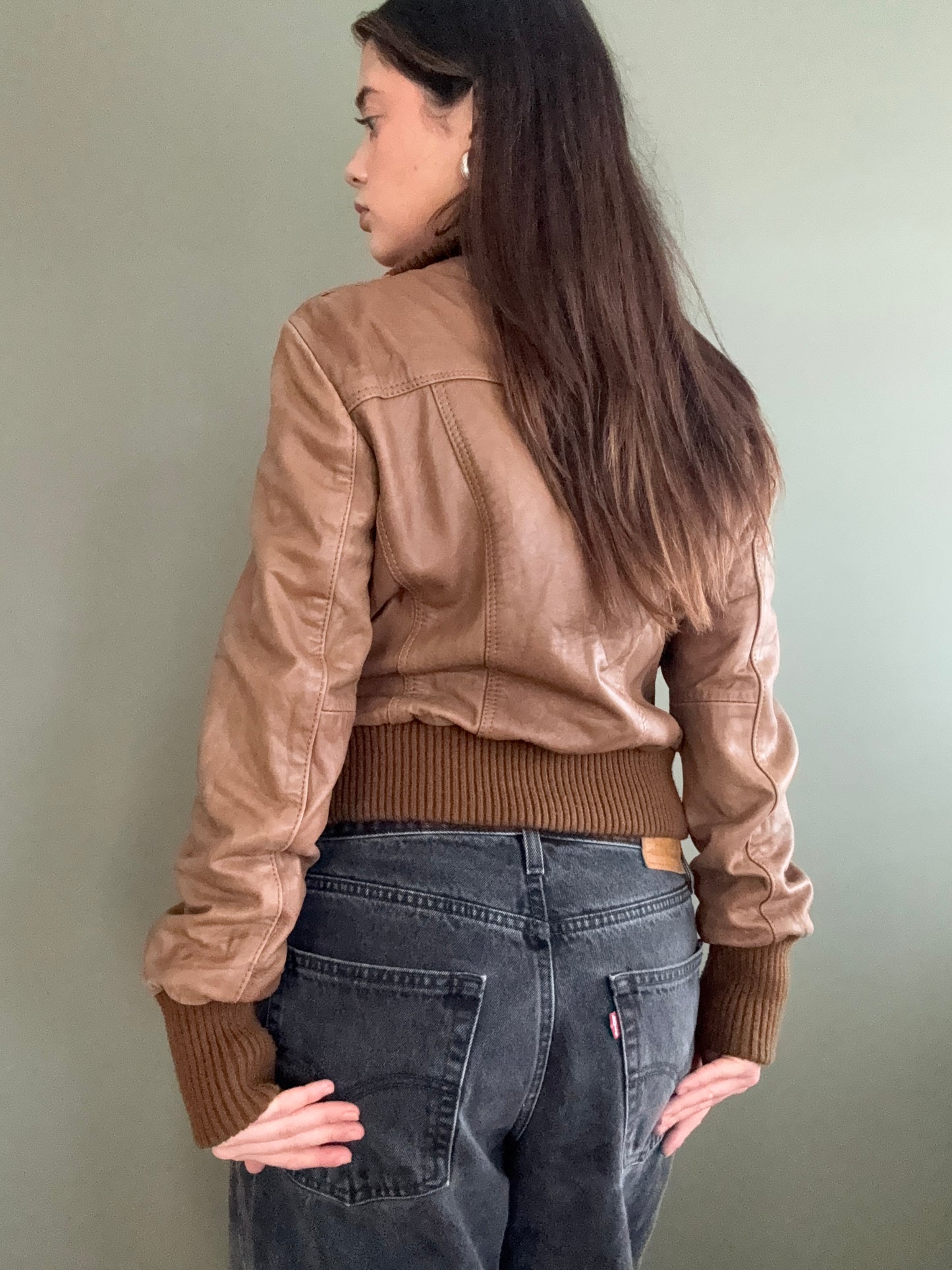Oasis Leather Jacket (UK14)