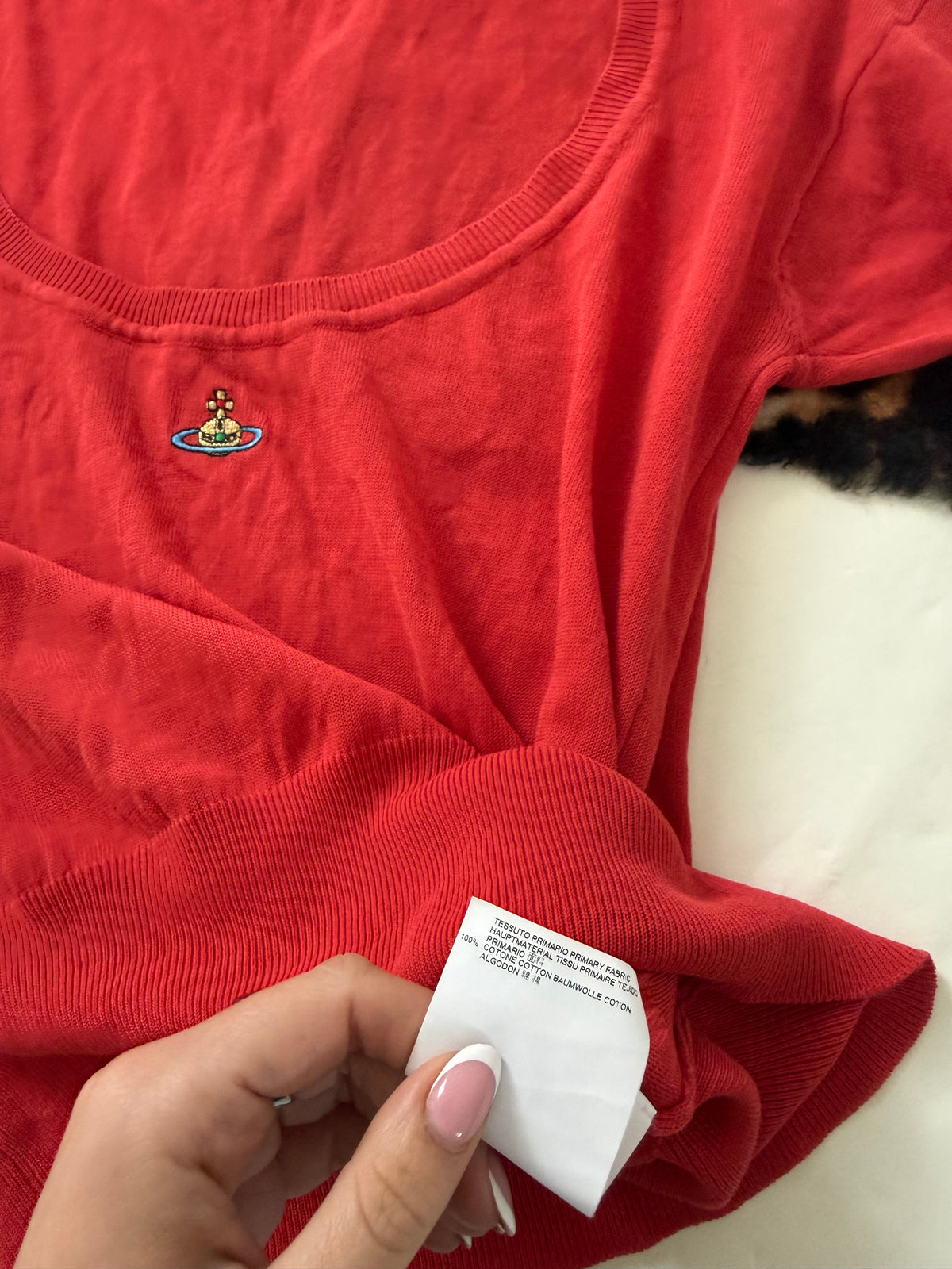 Vivienne Westwood Red Knit Top (M)