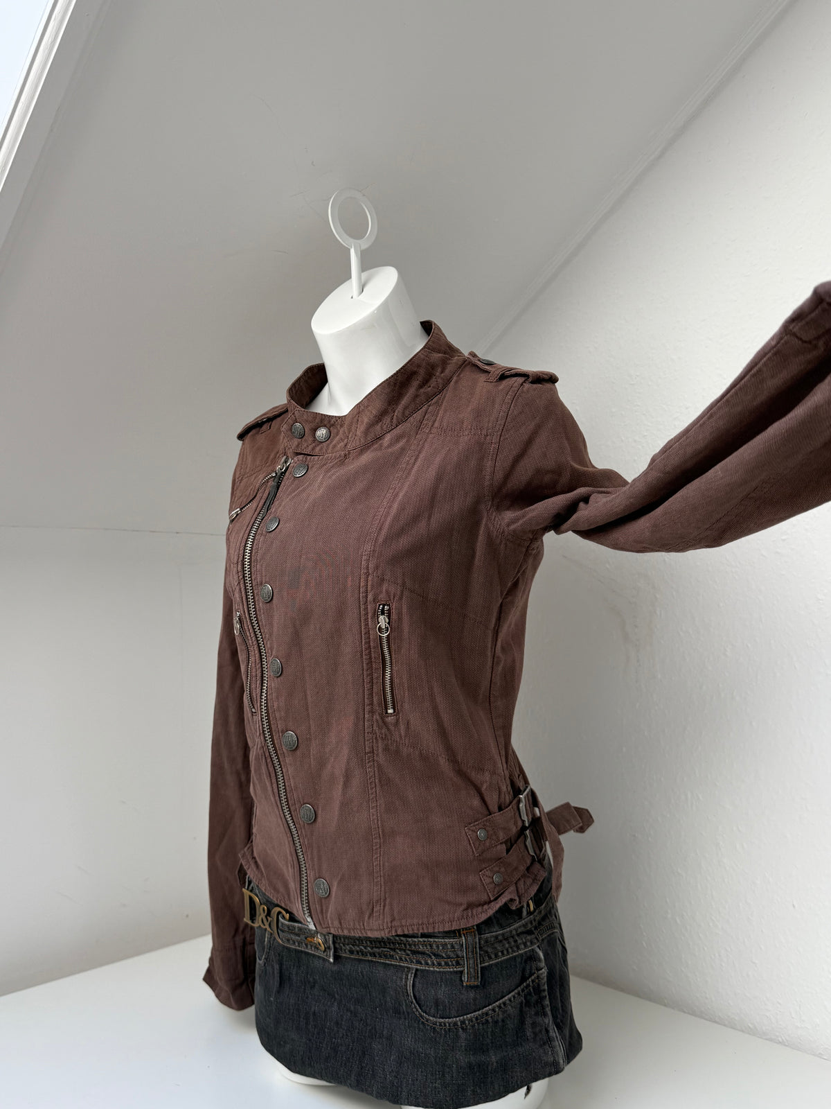Diesel Fitted Asymmetric Buckle Jacket (L)