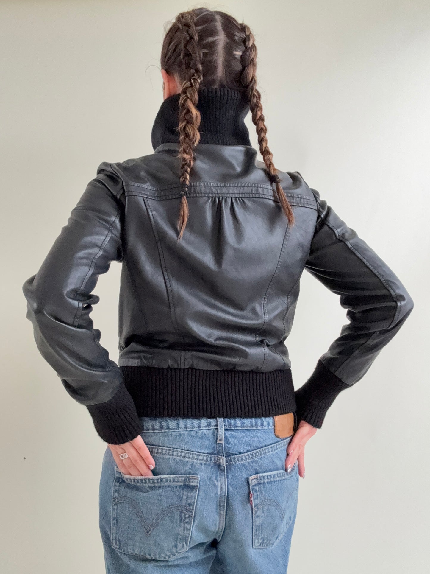 Oasis Leather Jacket (UK12)