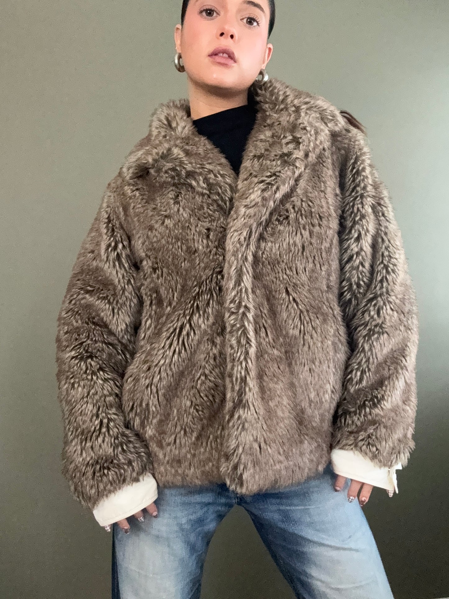 Diesel Faux Fur Jacket (S)