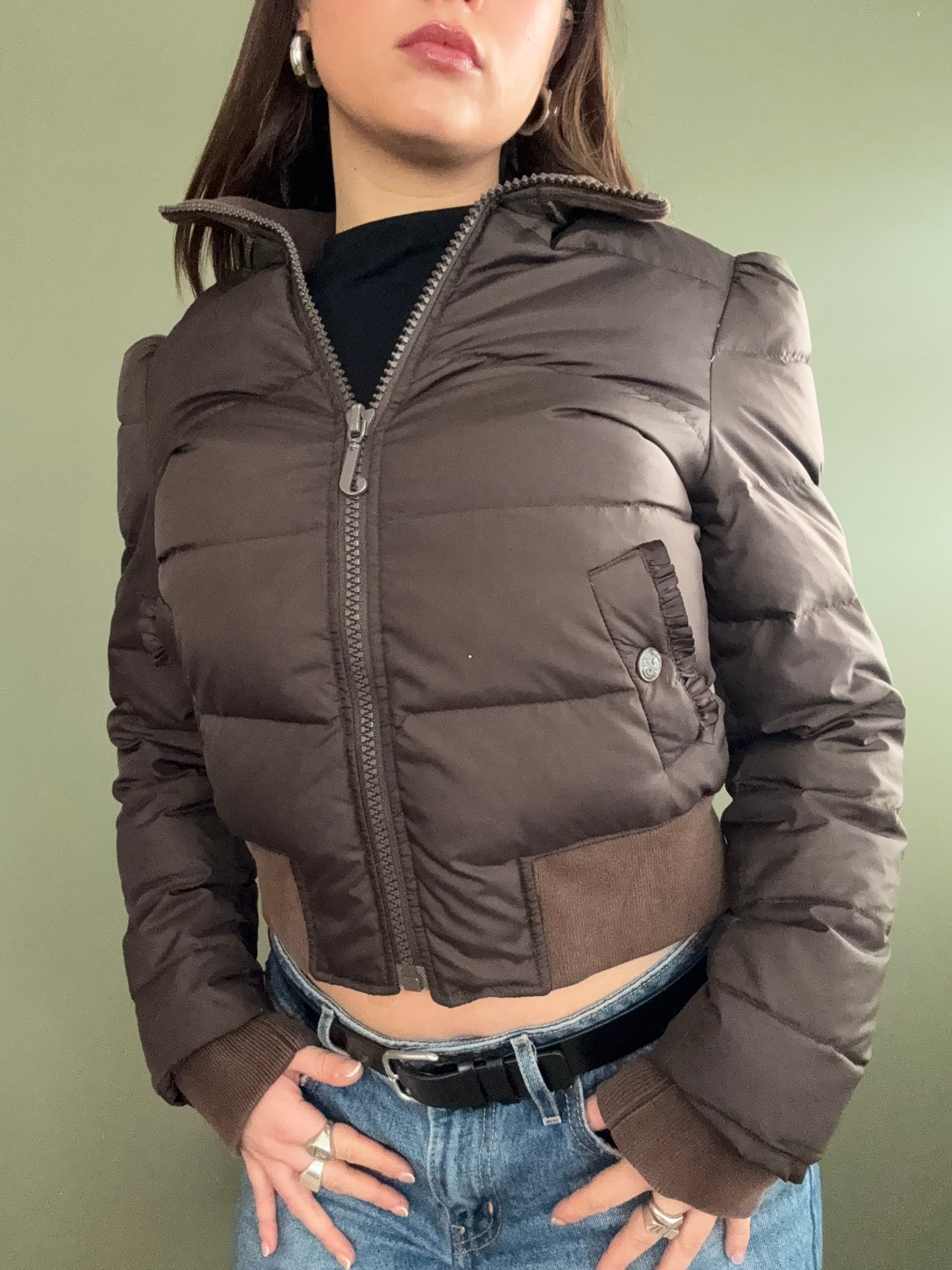 Brown Juicy Couture Puffer (S)
