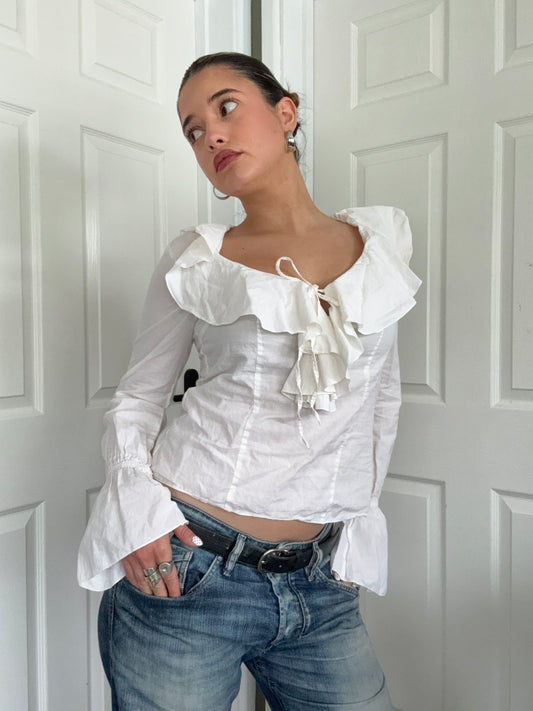 Morgan De Toi Ruffle Shirt (S)