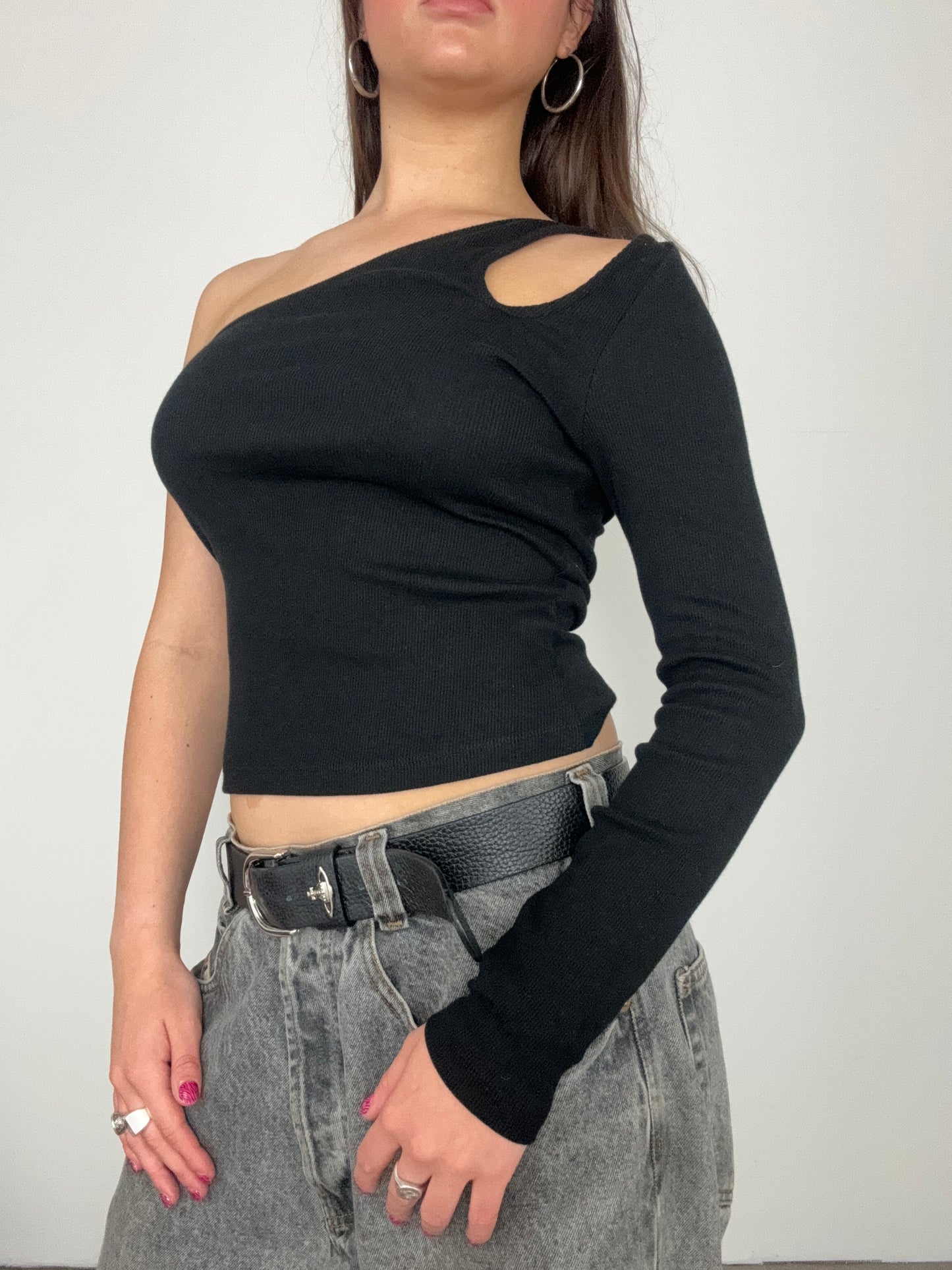 French Connection One Shoulder Top