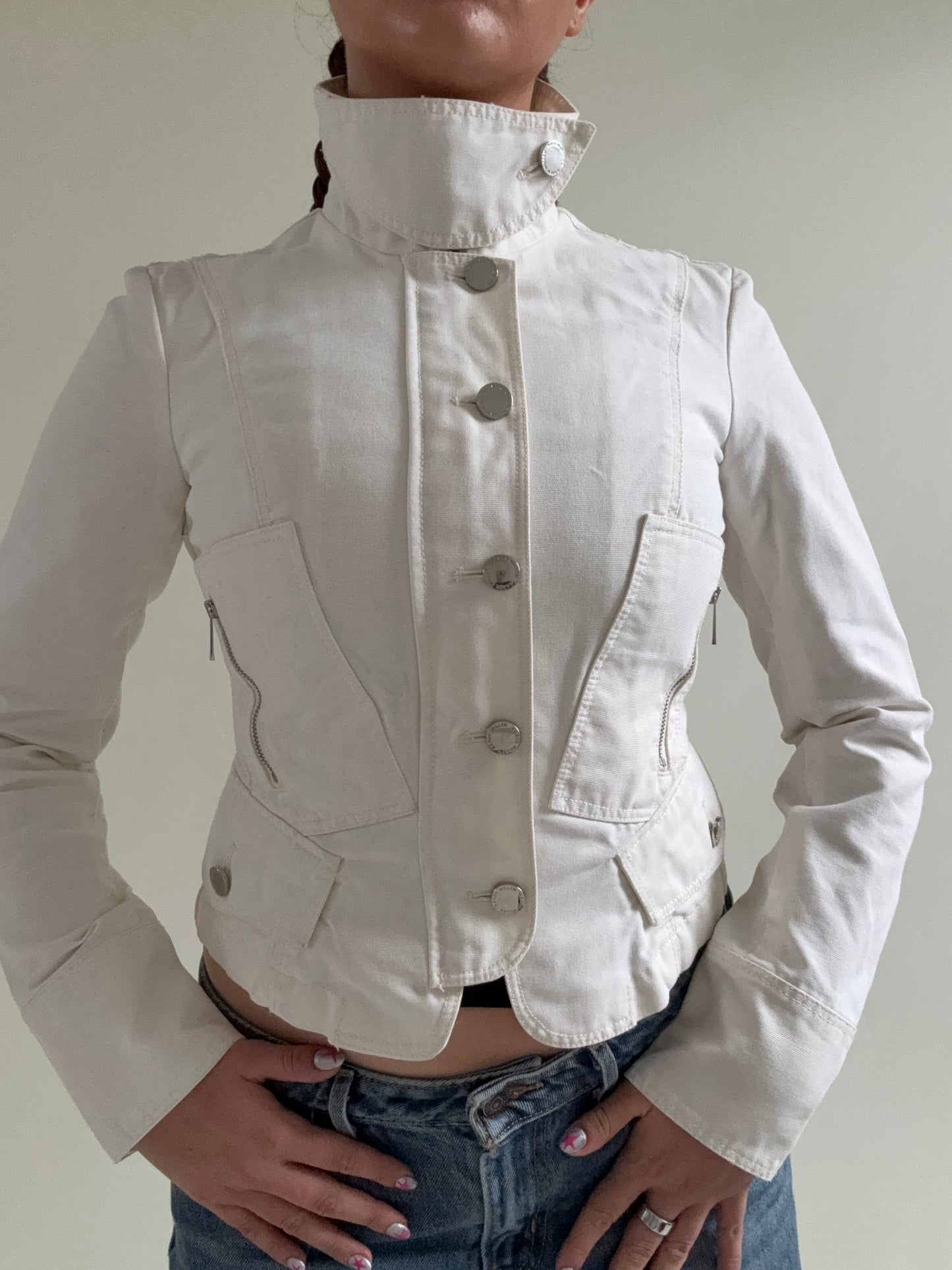 Karen Millen Funnel Neck Corset Jacket (UK8)