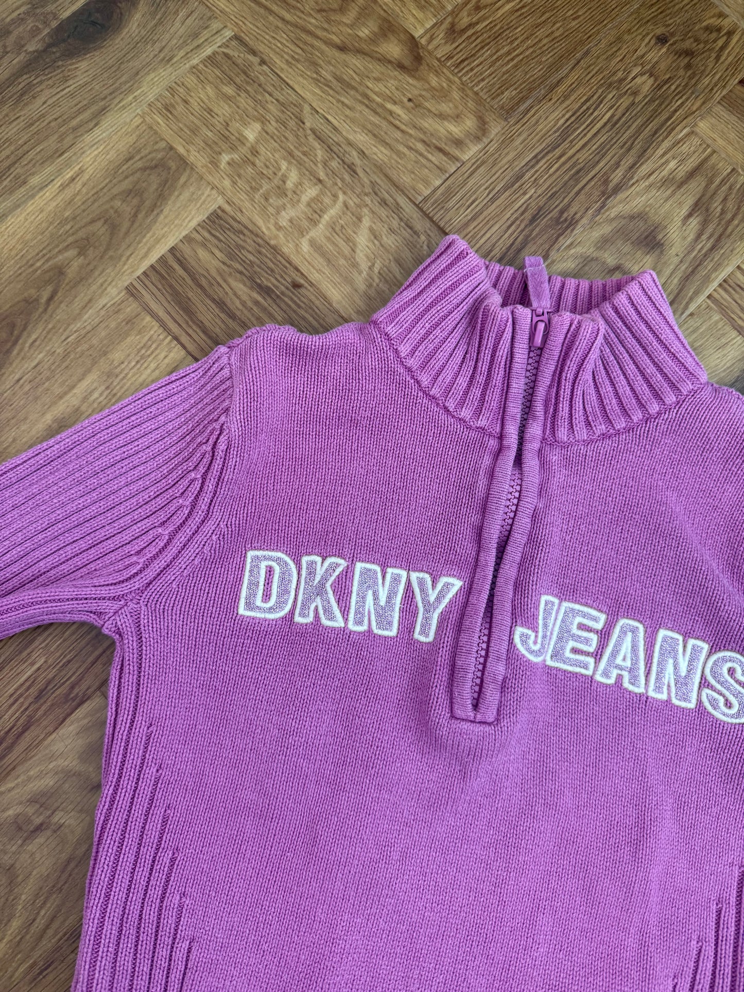 DKNY 1/4 Zip Knit Jumper (S)