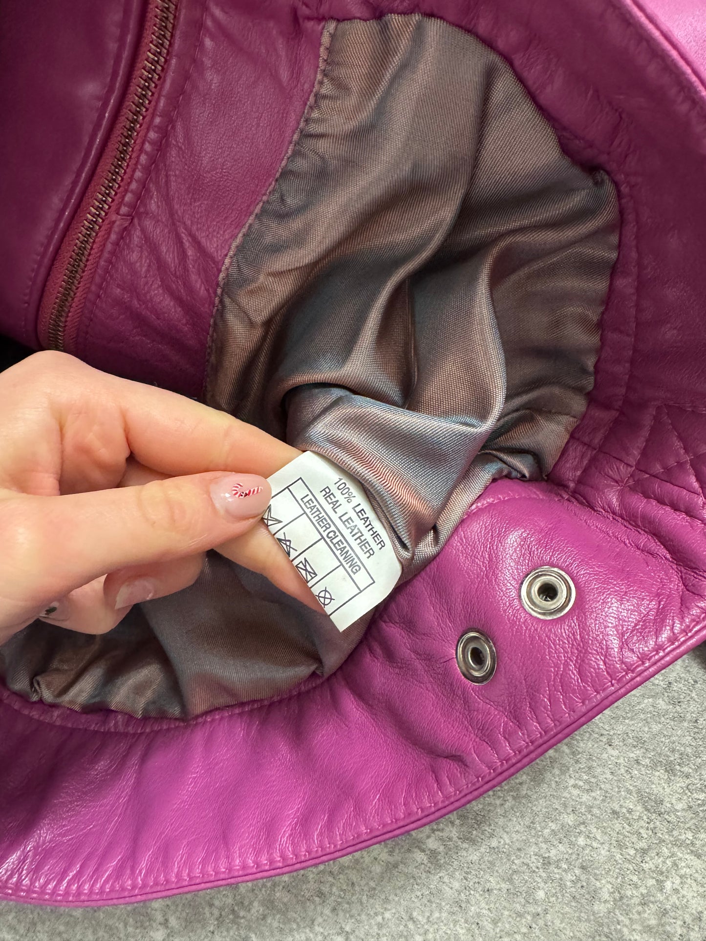 Y2K Leather Jacket (UK10)