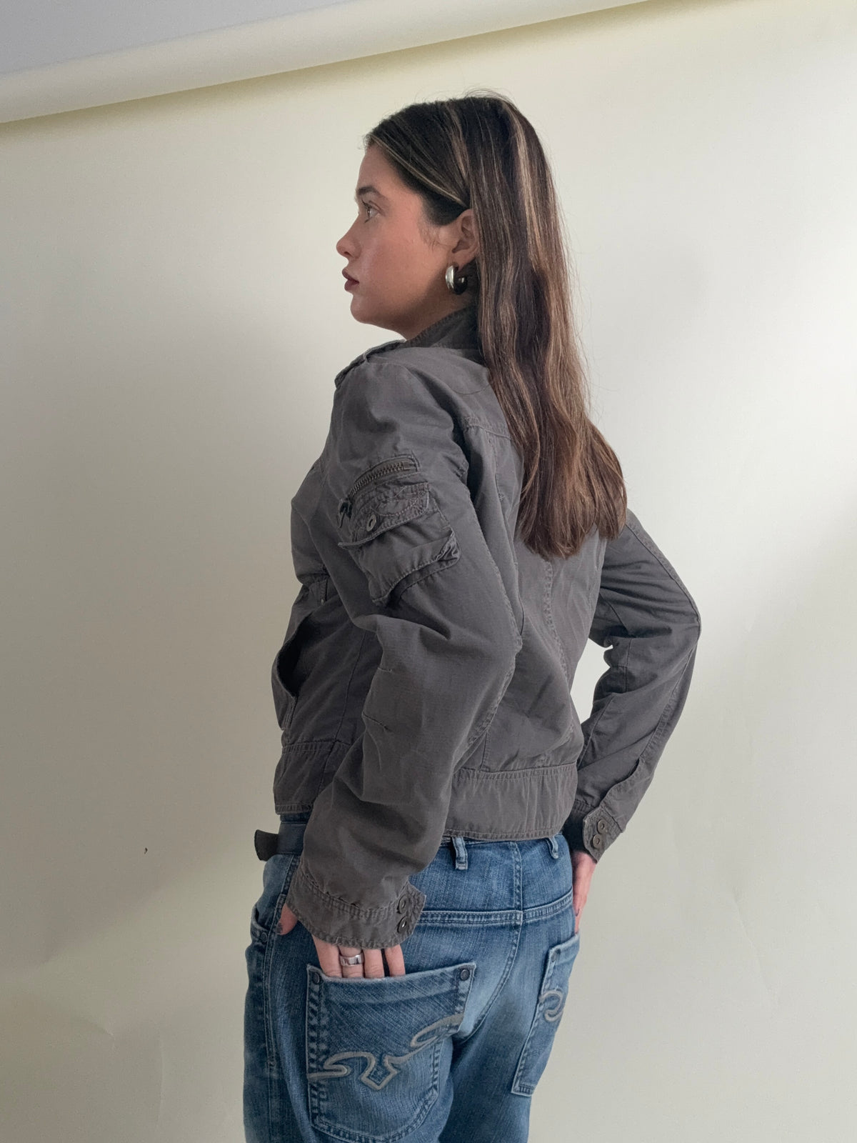 Vintage Cargo Jacket (L)