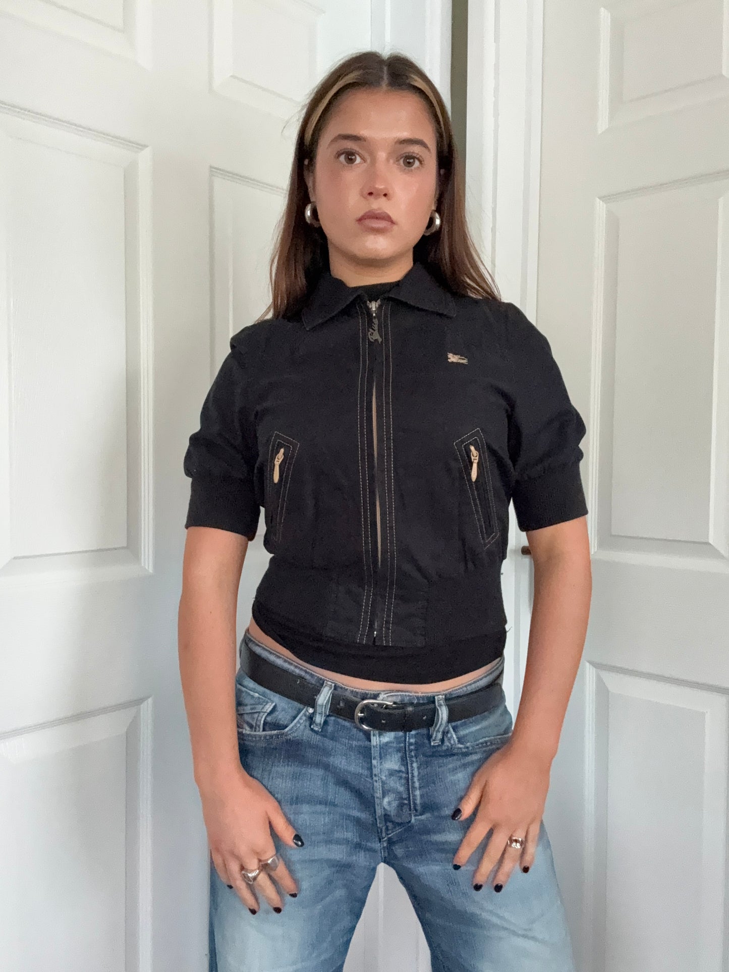Burberry Blue Label Shortsleeve Bomber Jacket (S)