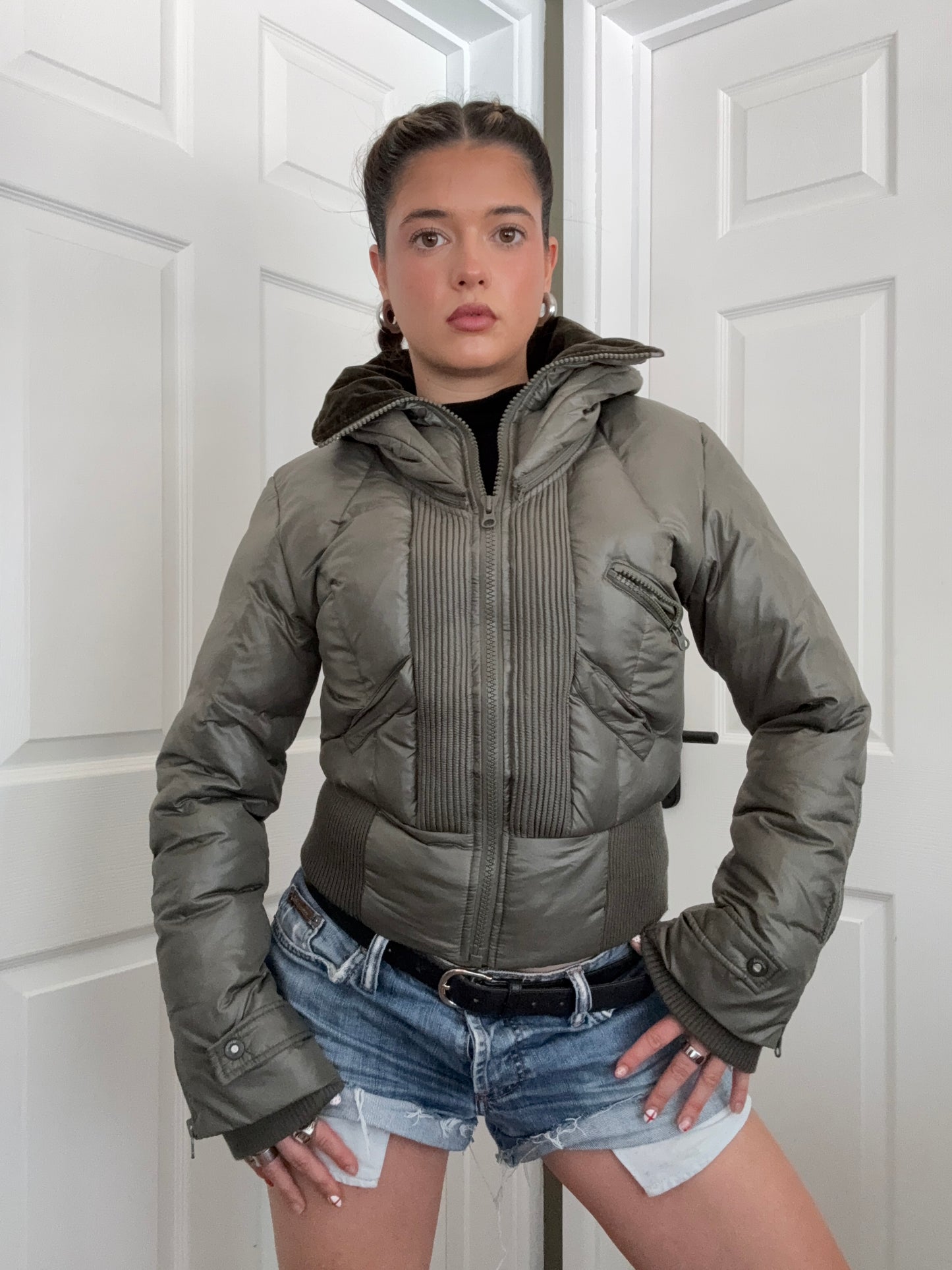 Firetrap Fitted Puffer Jacket (M)