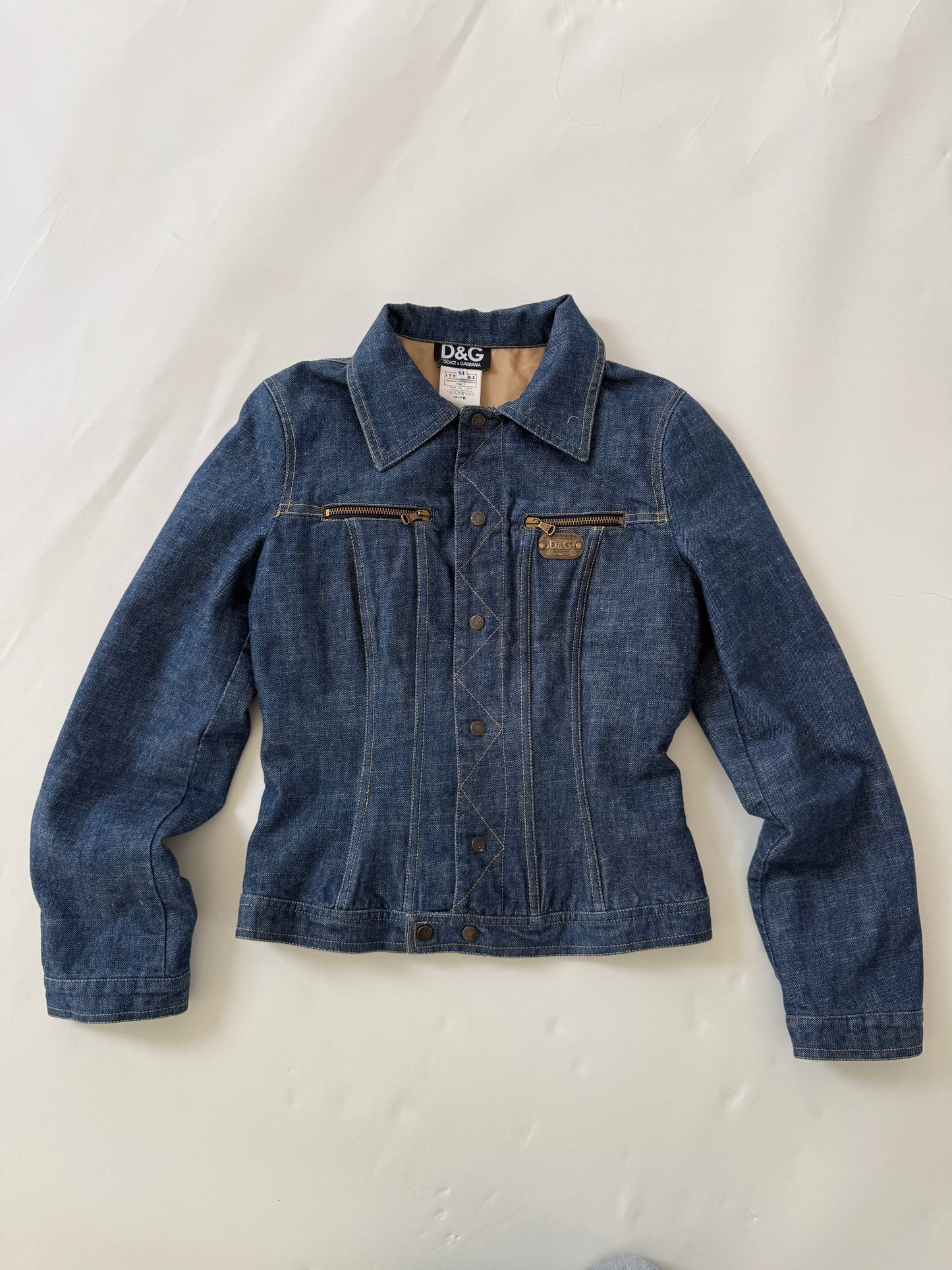 Vintage Dolce & Gabbana Fitted Denim Jacket (M)