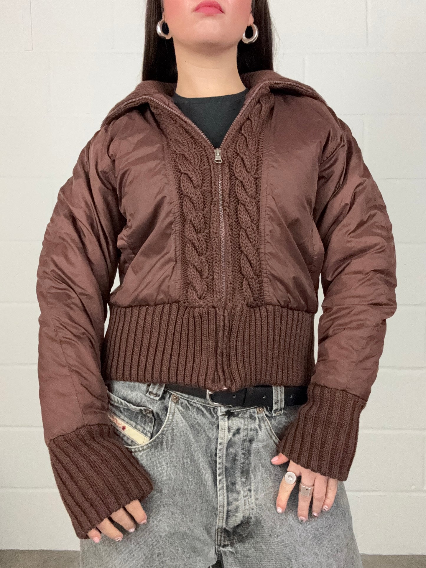 Brown Bomber Jacket (M)