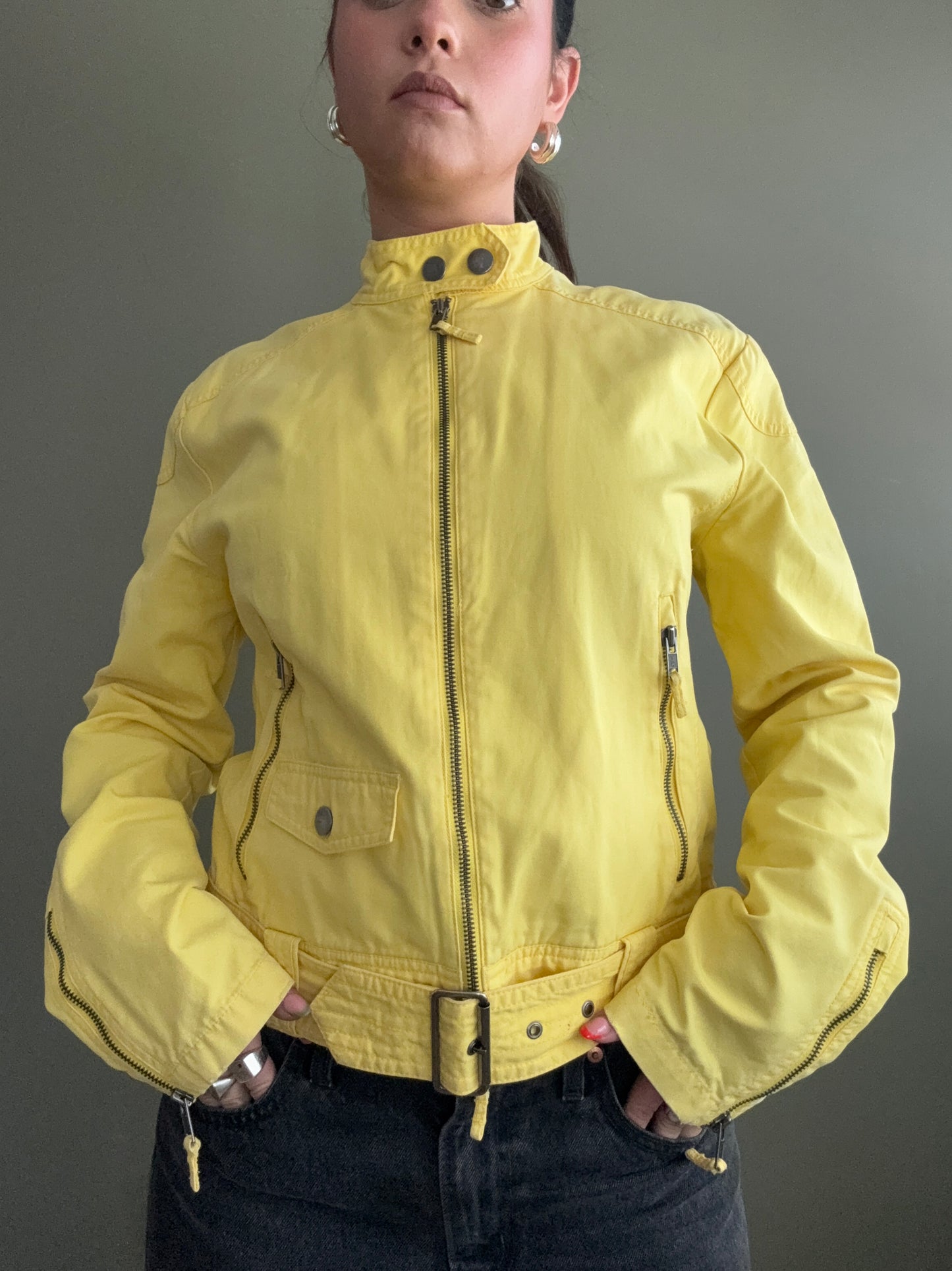 Yellow Biker Jacket (L)
