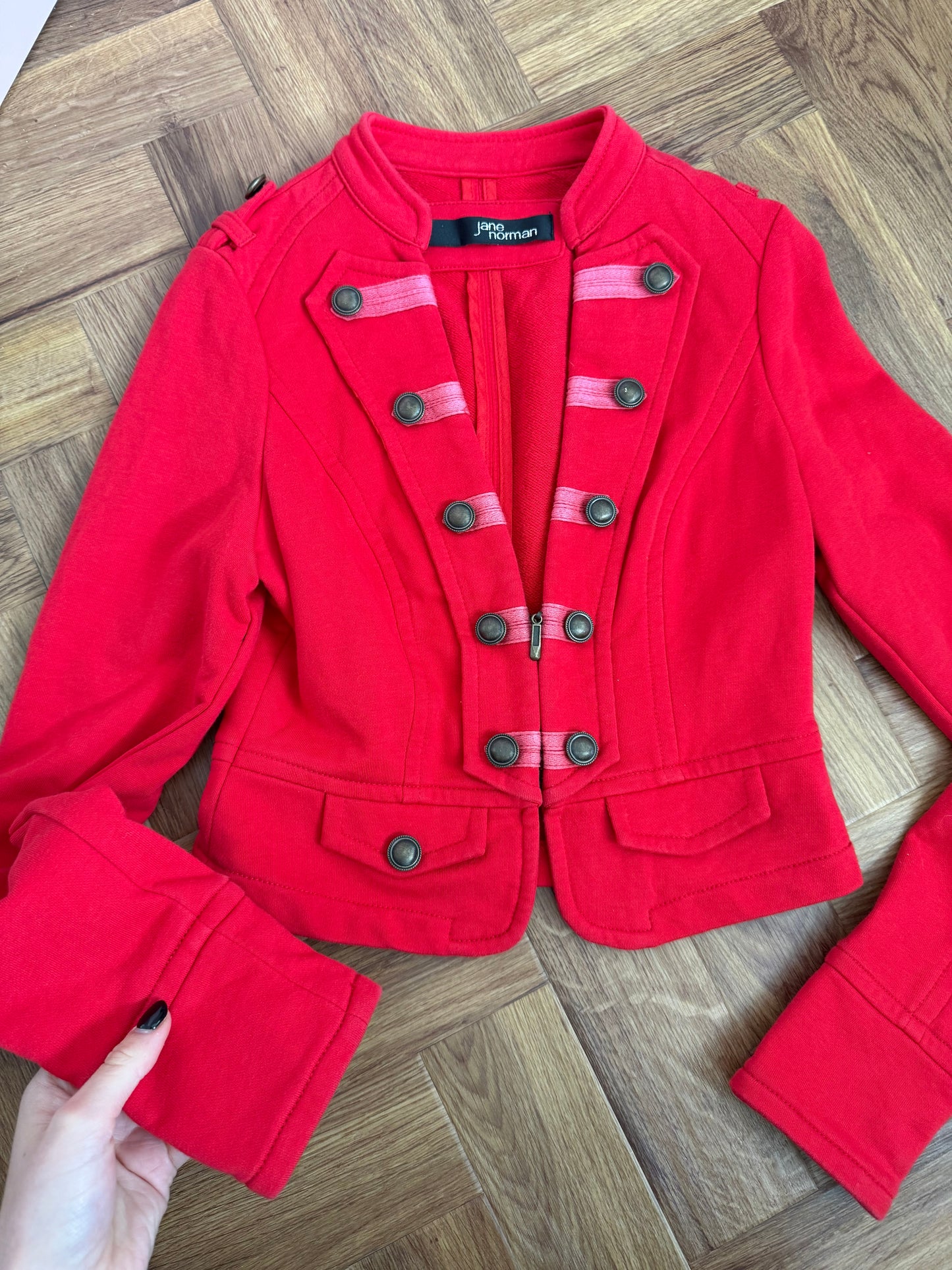 Jane Norman Military Zip Jumper (UK10)