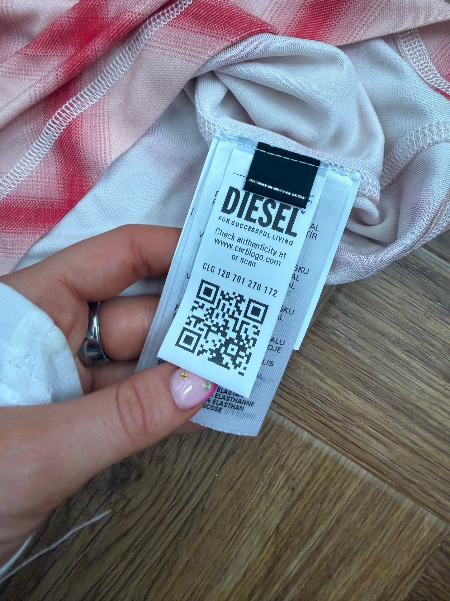 Diesel Long-sleeve Mesh Top (S)