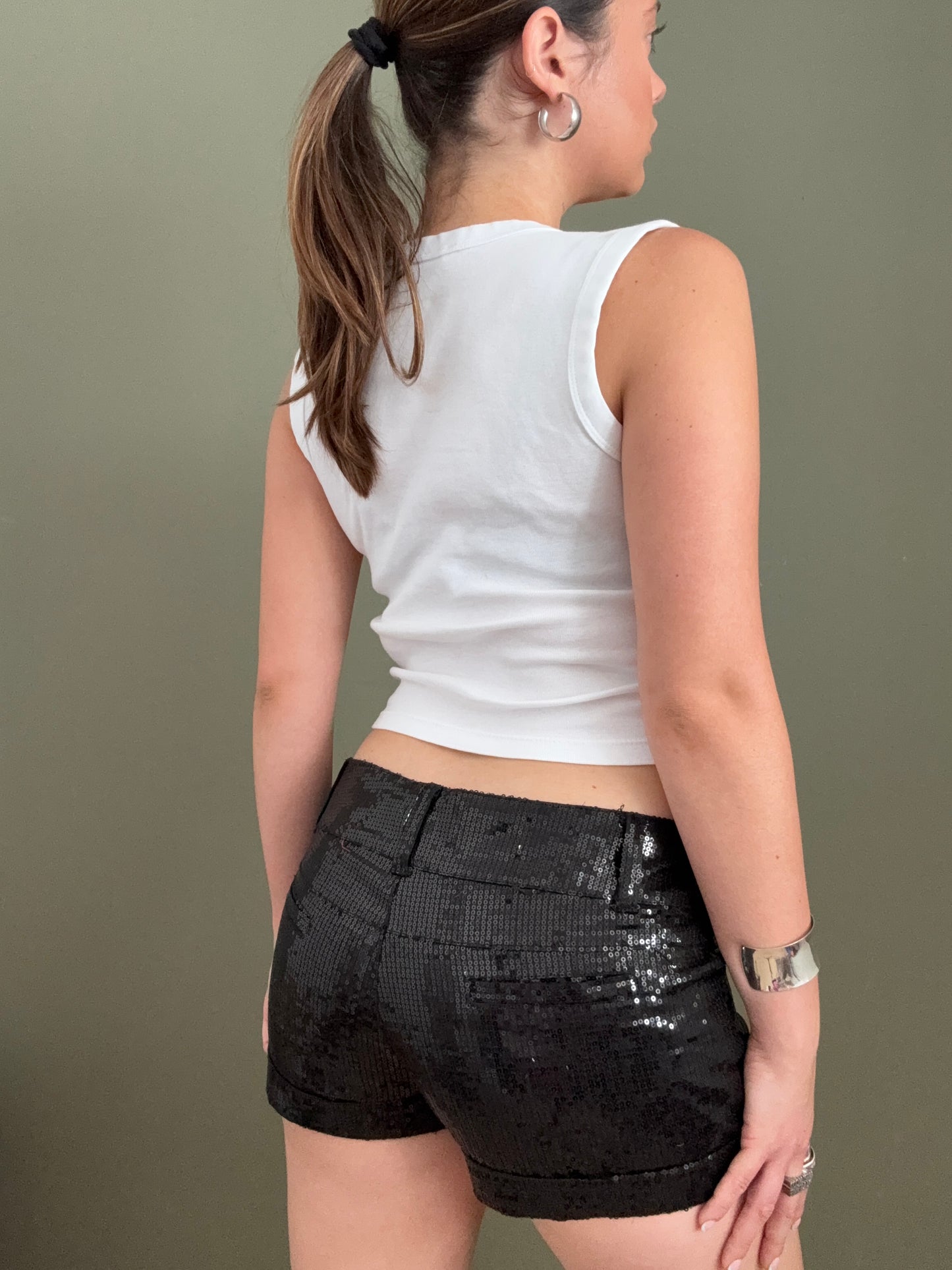 Jane Norman Mini Sequin Shorts (UK10)