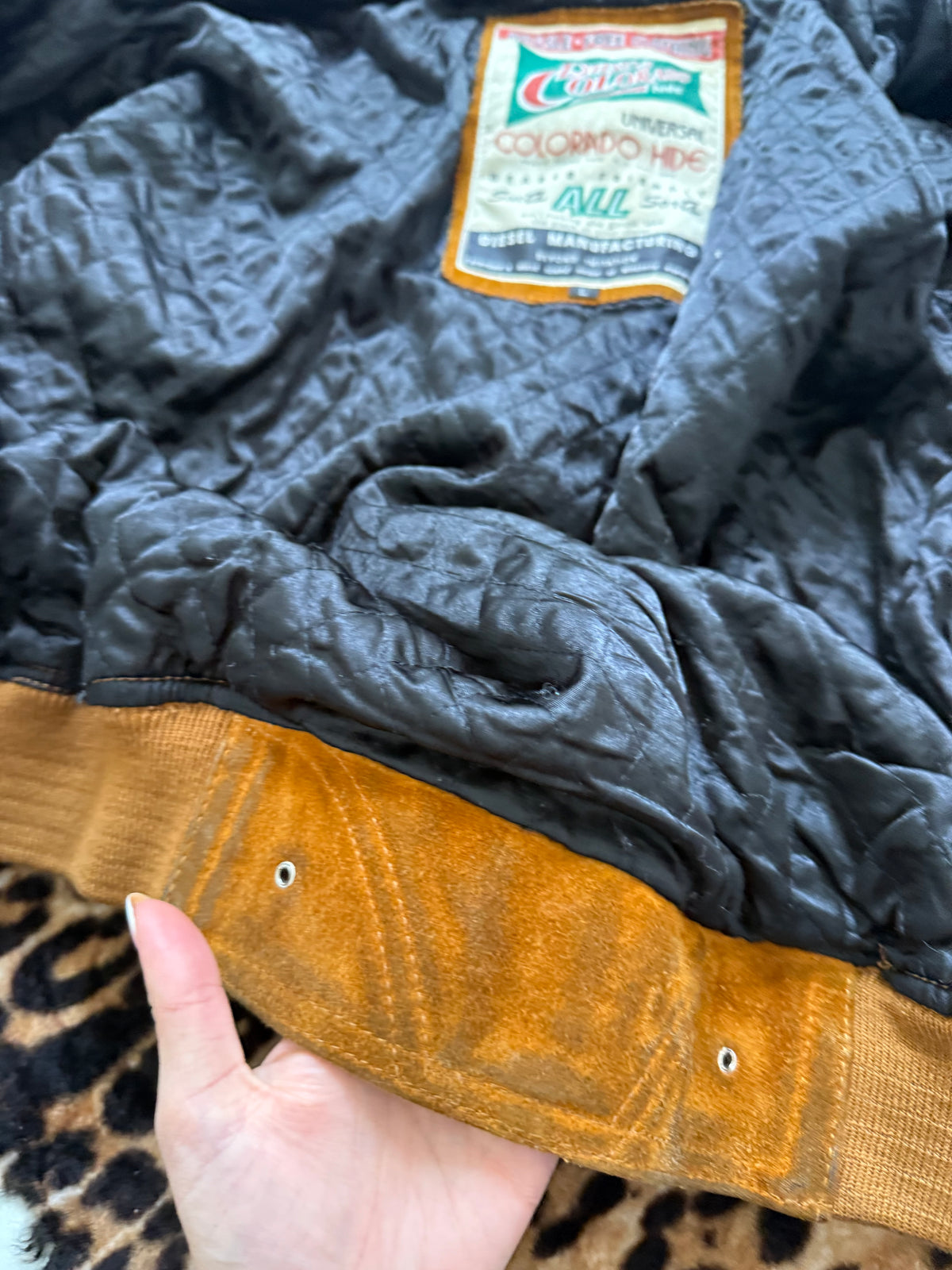 Vintage Diesel Suede Bomber Jacket (L)