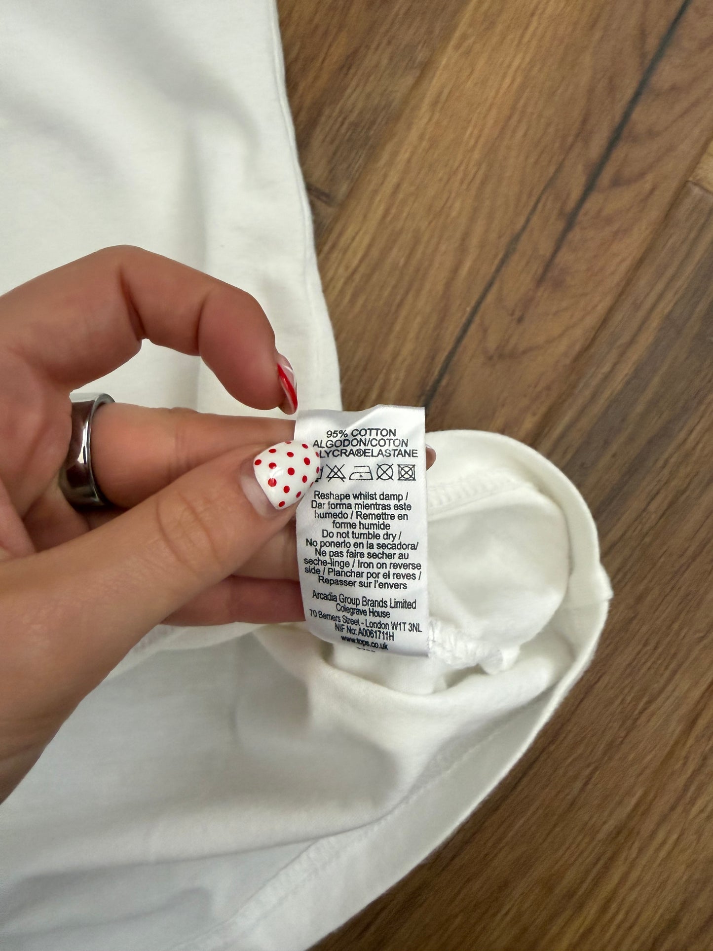 White Bandeau Top (UK10)