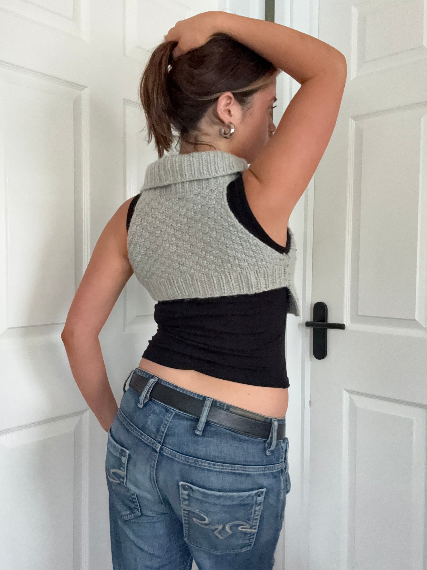 Cropped Knit Allsaints Jumper (UK10)