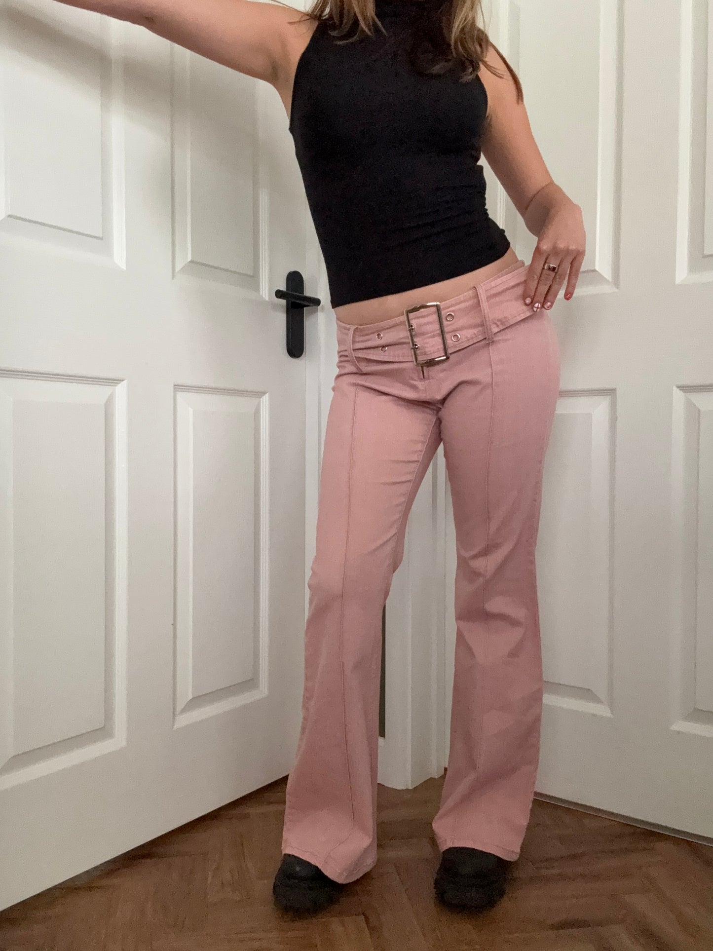 Pink Flared Jeans (UK12)