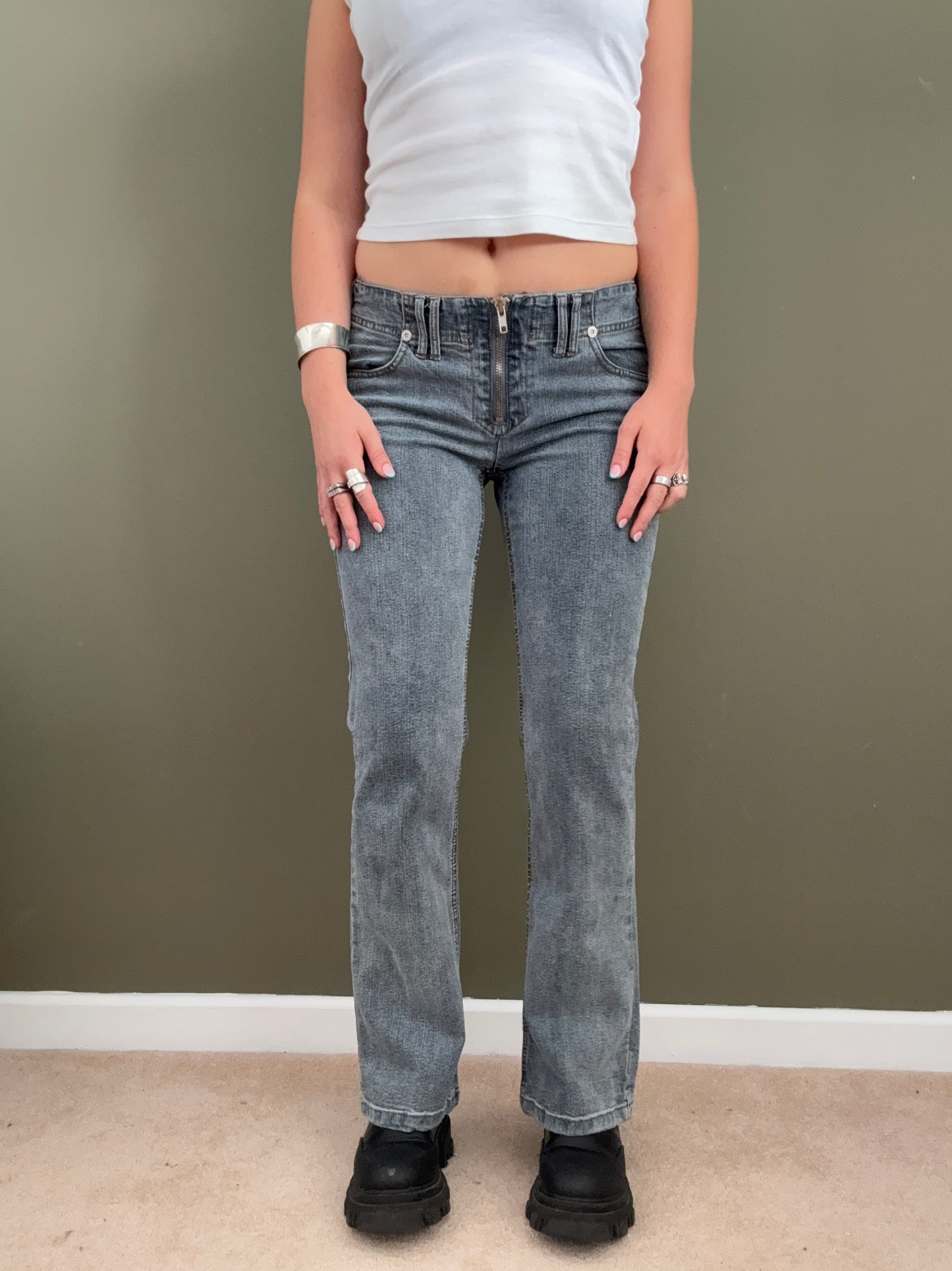 Low Rise Y2K Jeans (UK12)