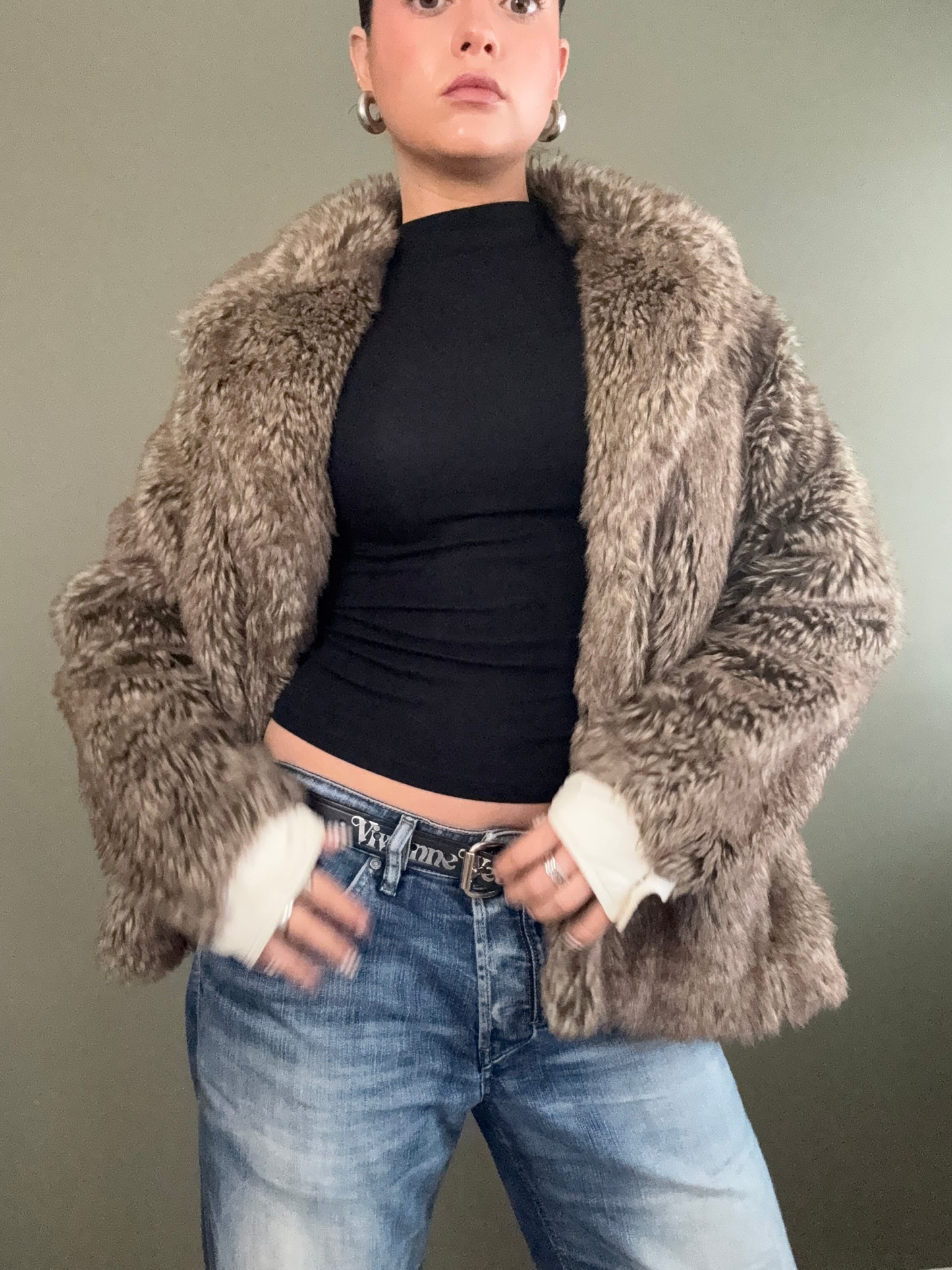 Diesel Faux Fur Jacket (S)