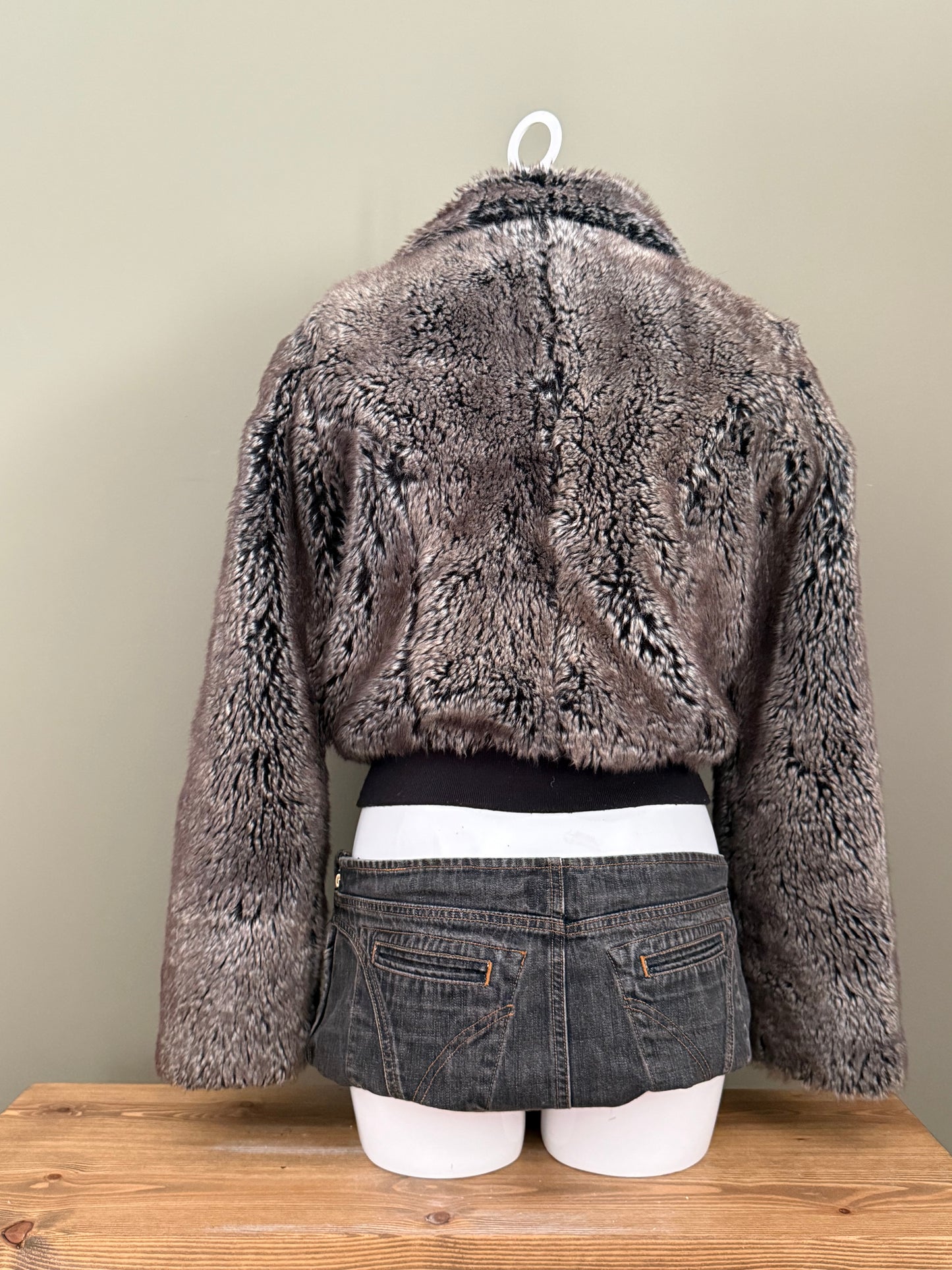 Firetrap Faux Fur Bomber Jacket (M)