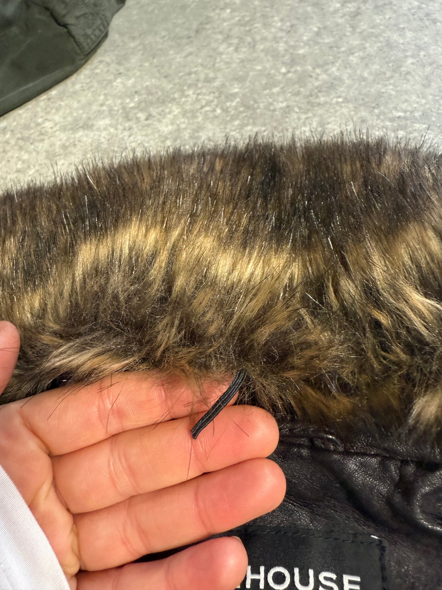 Leather Fitted Jacket (UK8)