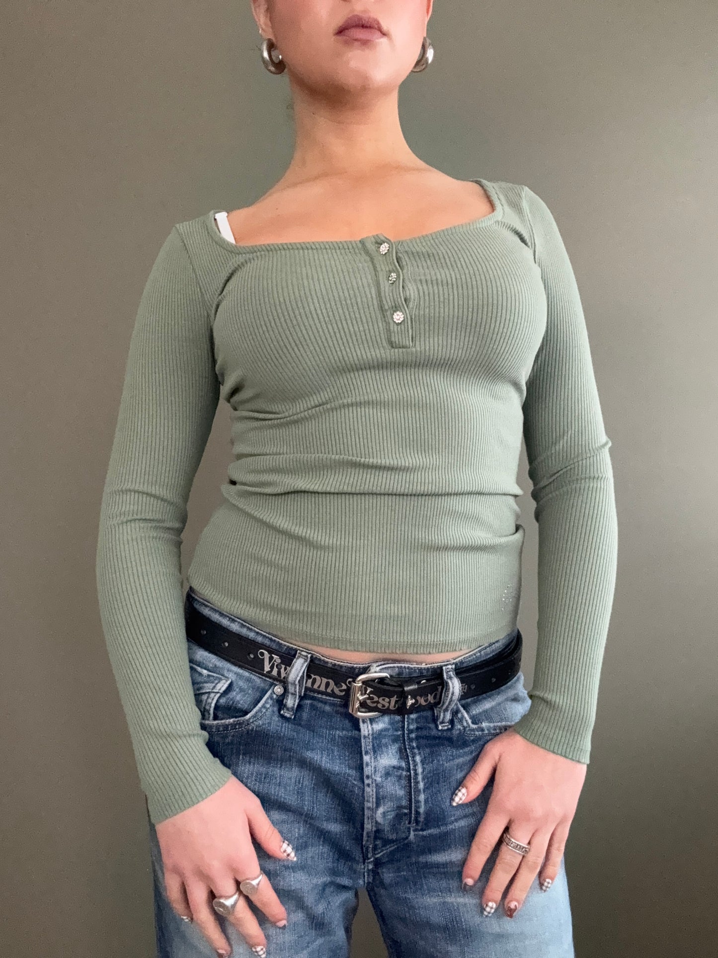 Guess Henley Top (S)