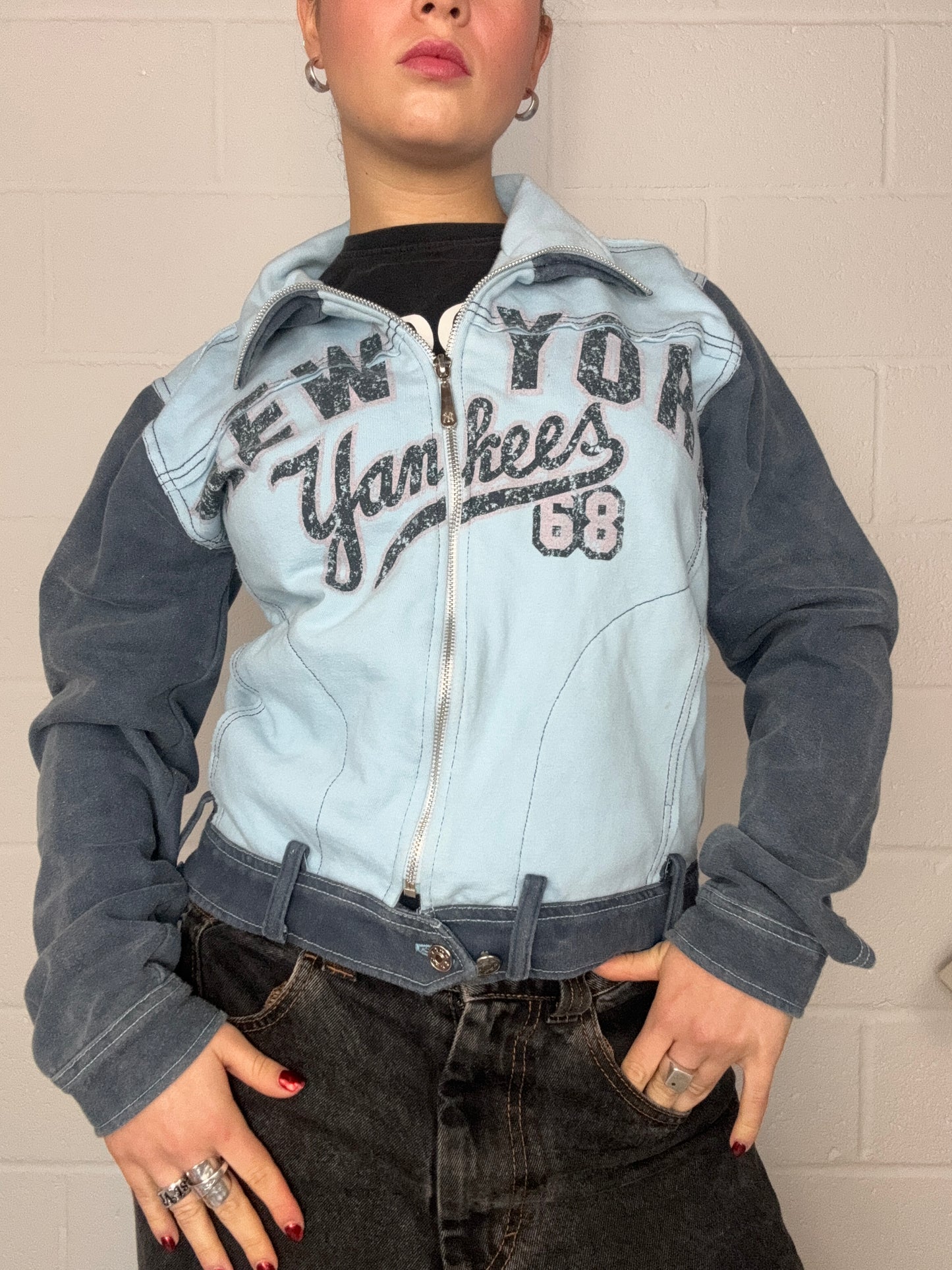 NY Yankees Zipper Jumper (UK14)