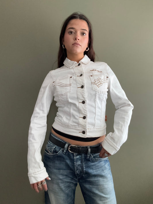 Rocawear White Denim Jacket (M)