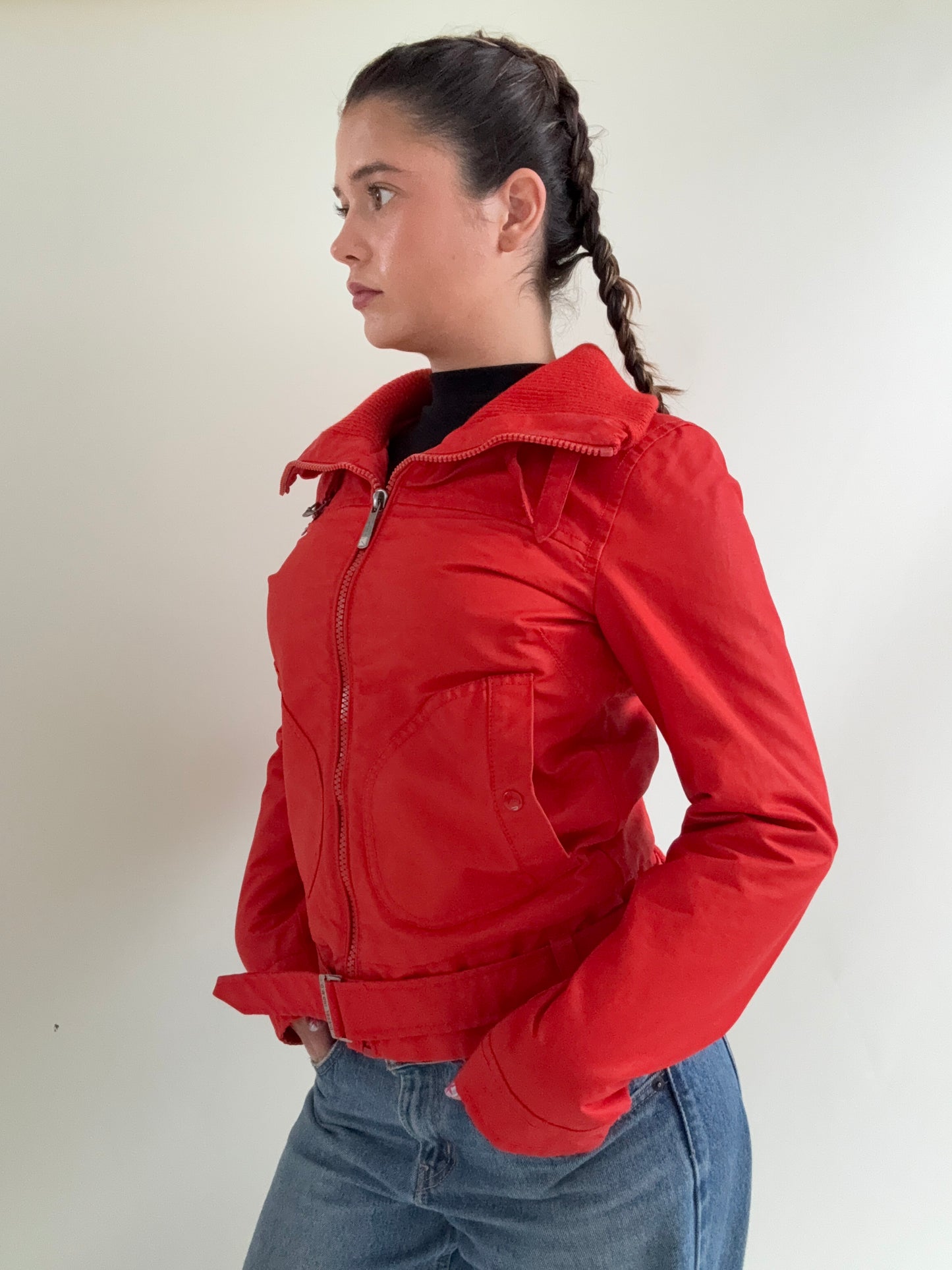 Diesel Red Bomber Jacket (S)