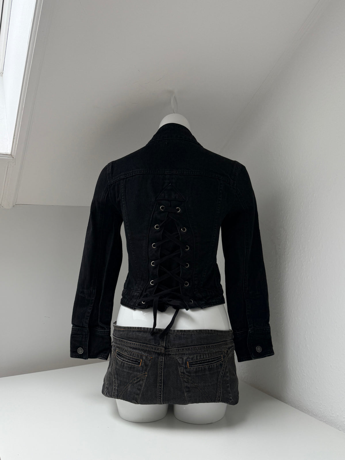 Y2K Black Corset Jacket (S)