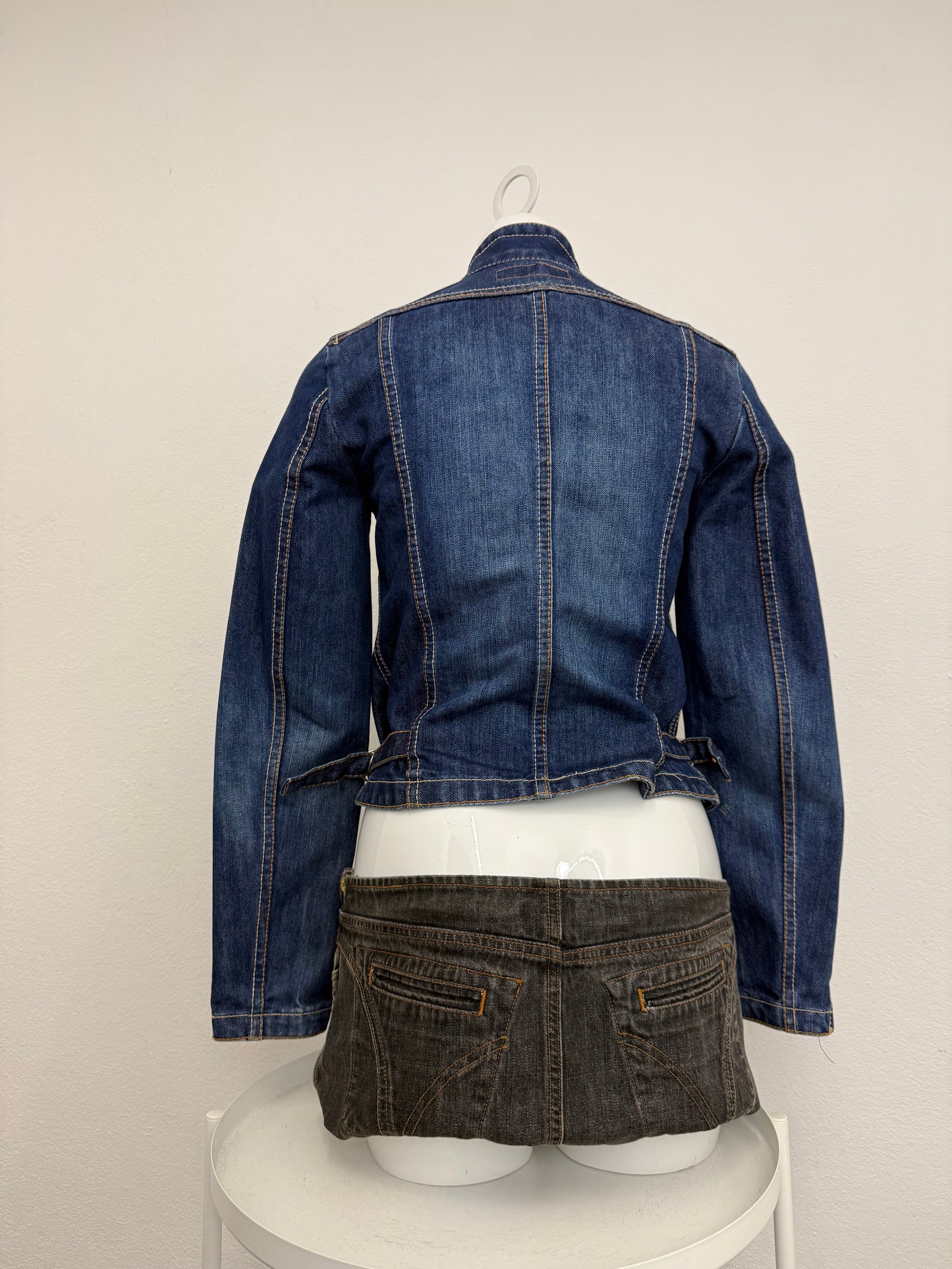 French Connection Cargo Denim Jacket (UK8)