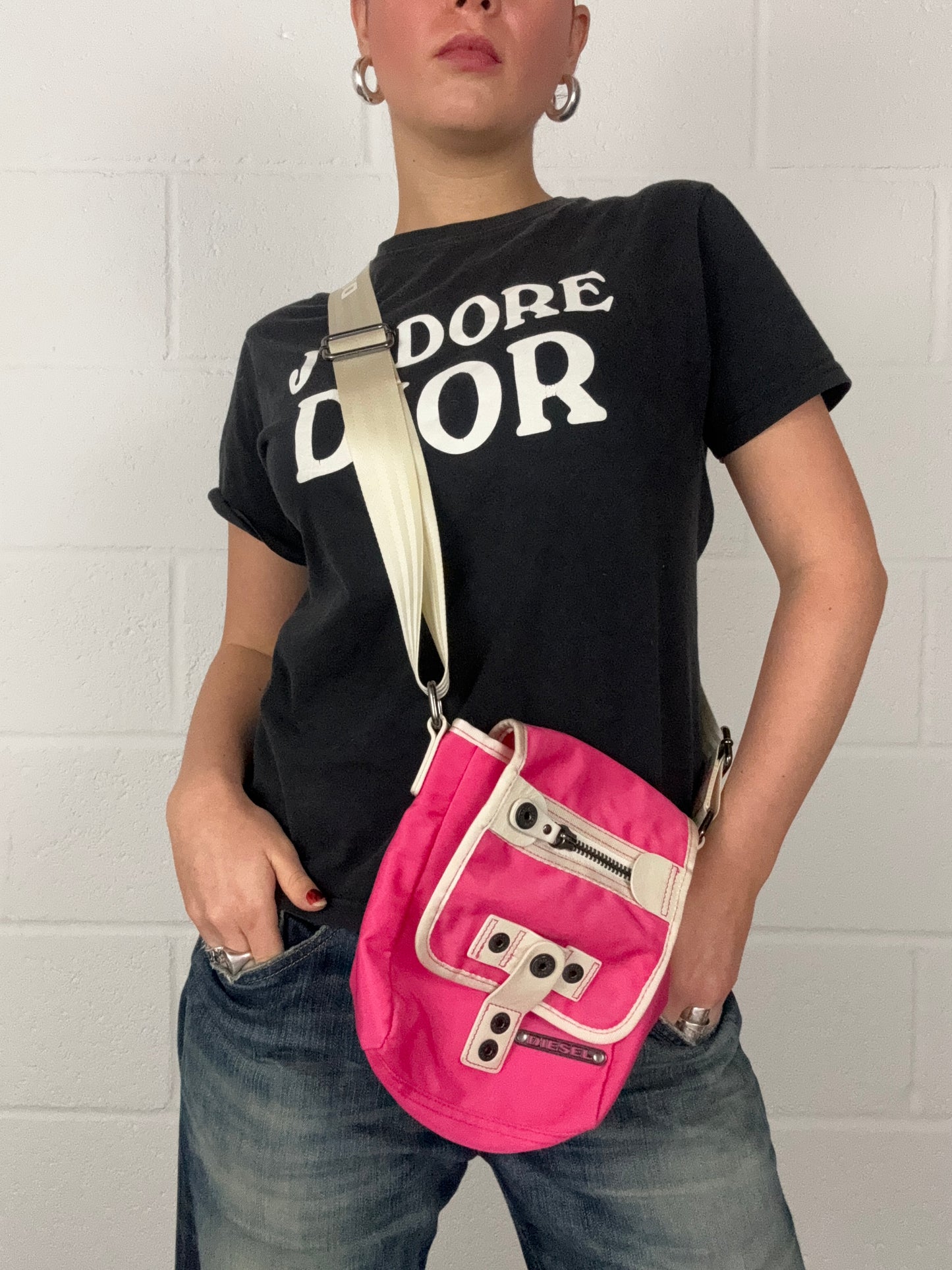 Diesel Pink Y2K Crossbody Bag