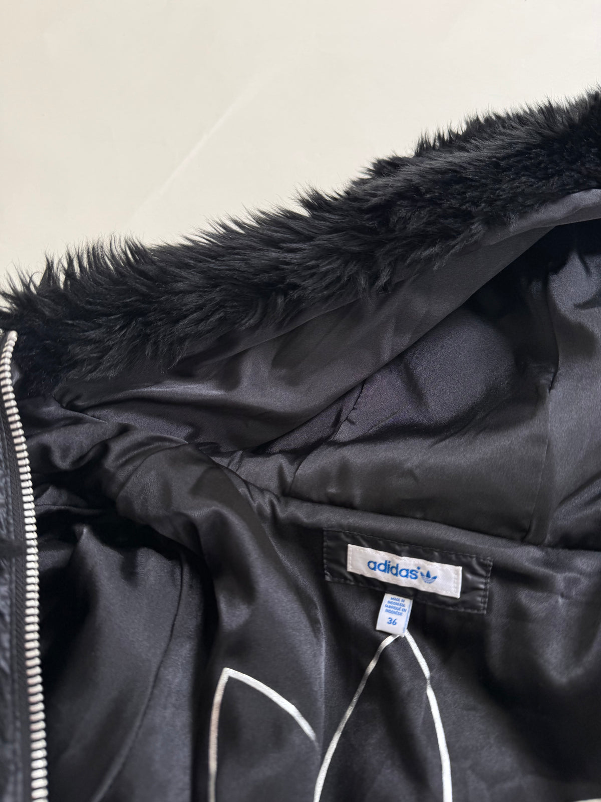 Adidas Faux Fur Bomber Jacket (S)