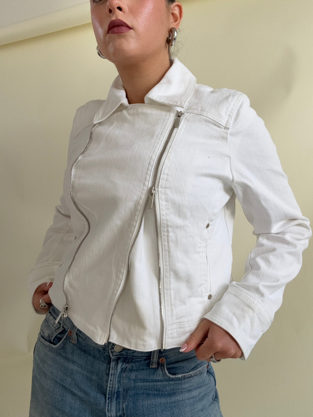 Karen Millen Fitted Biker Jacket (UK14)
