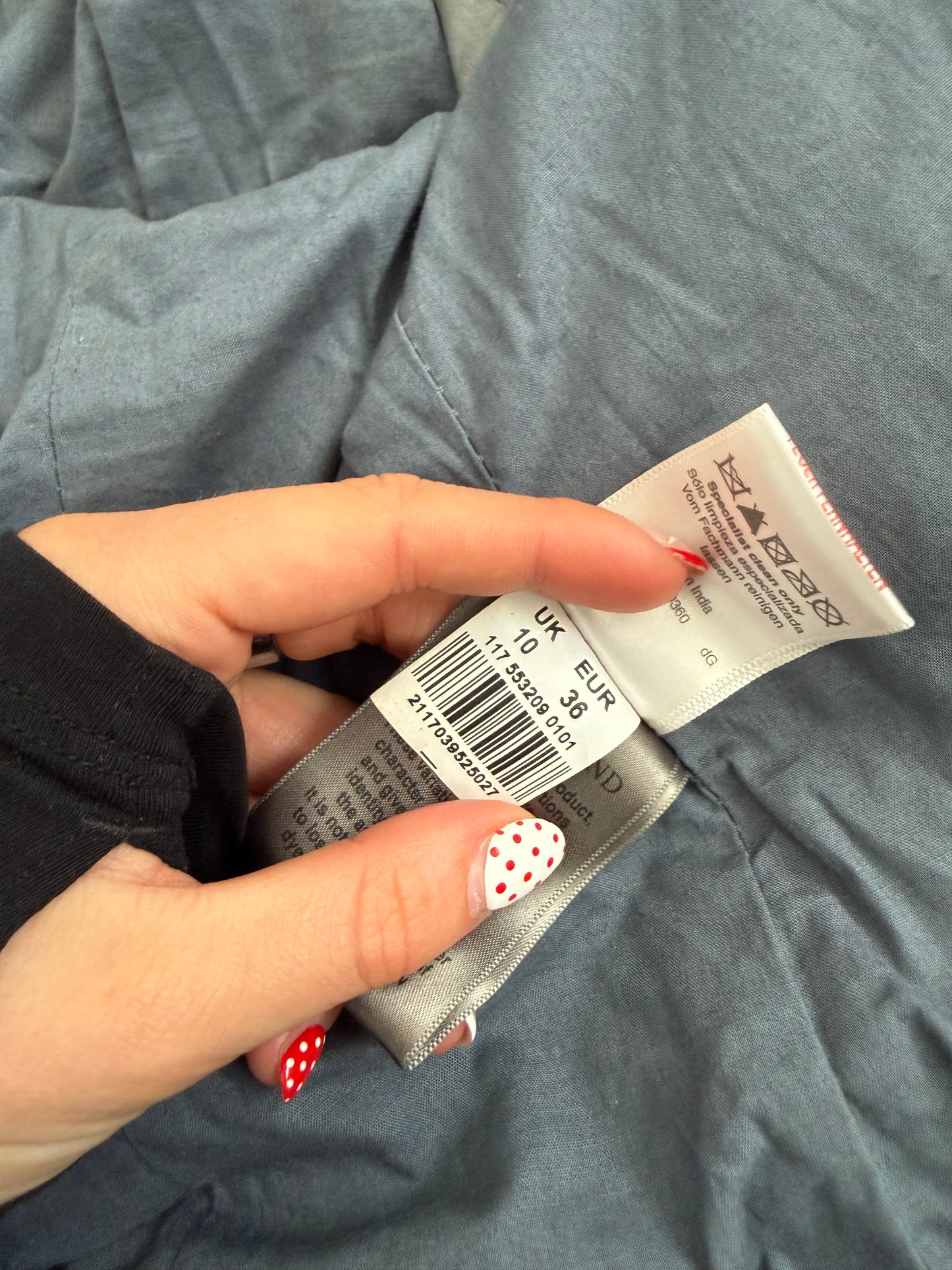 Leather Biker Jacket (UK10)