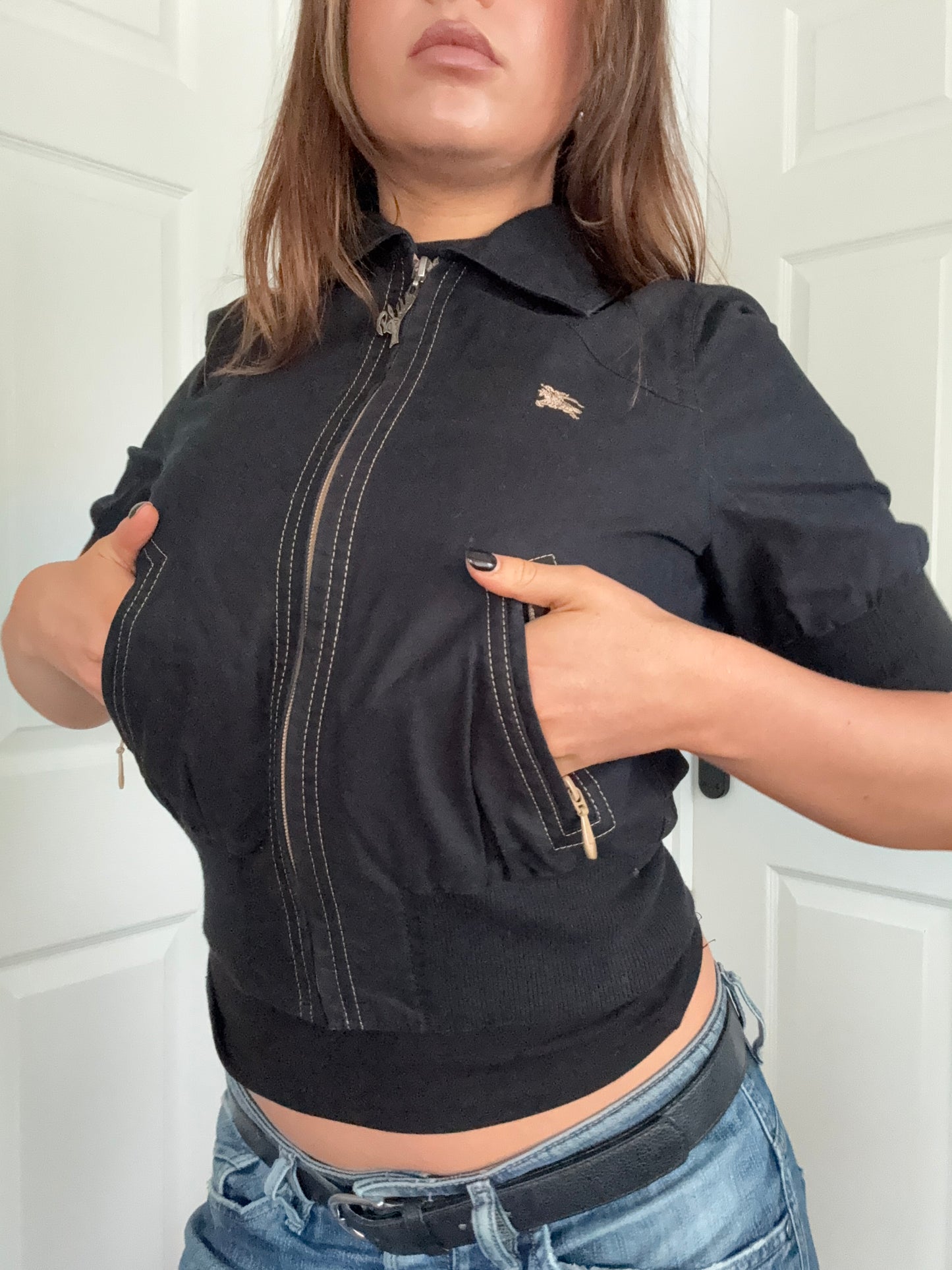Burberry Blue Label Shortsleeve Bomber Jacket (S)