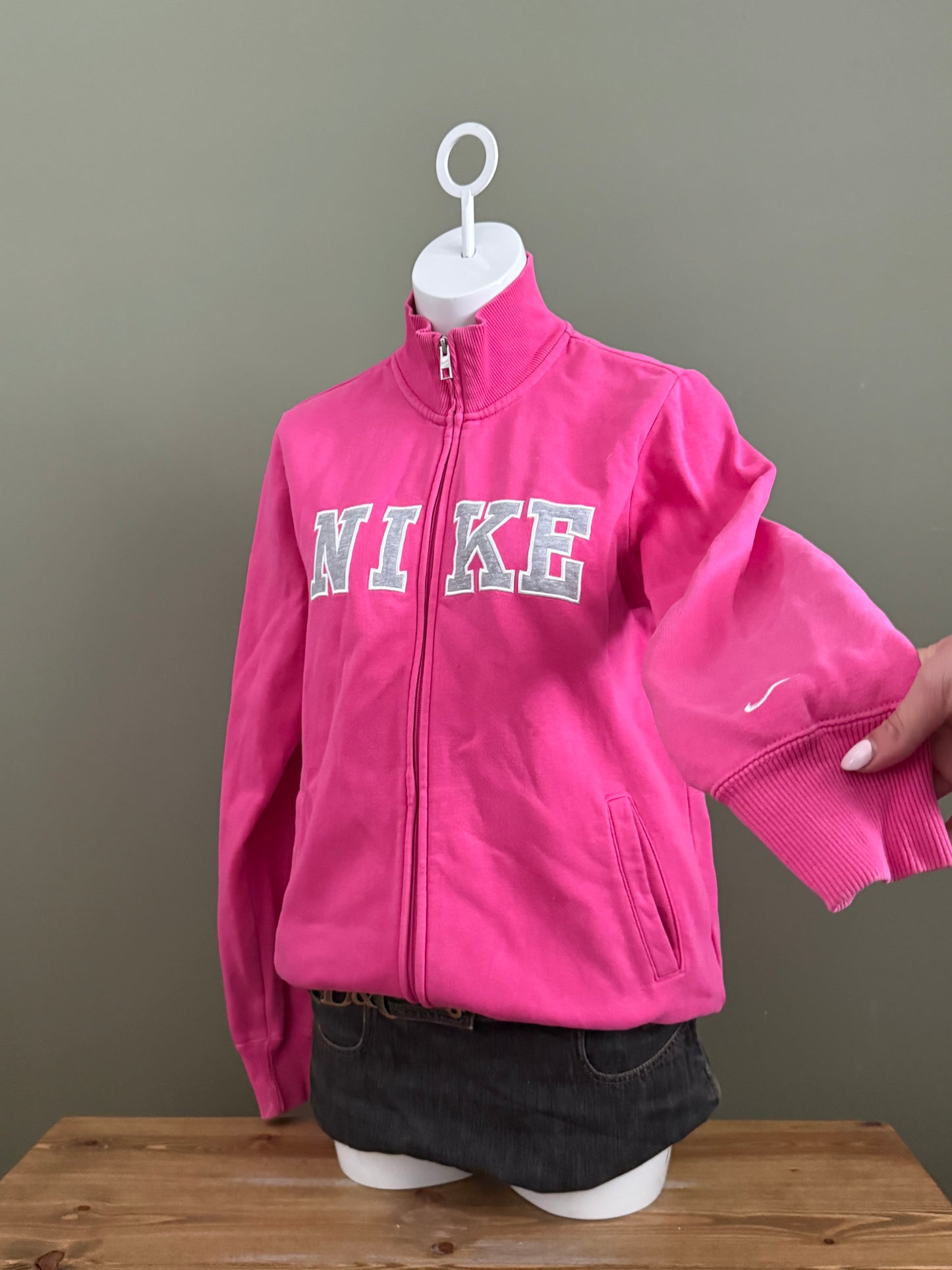Pink Nike Zip Jumper (L)