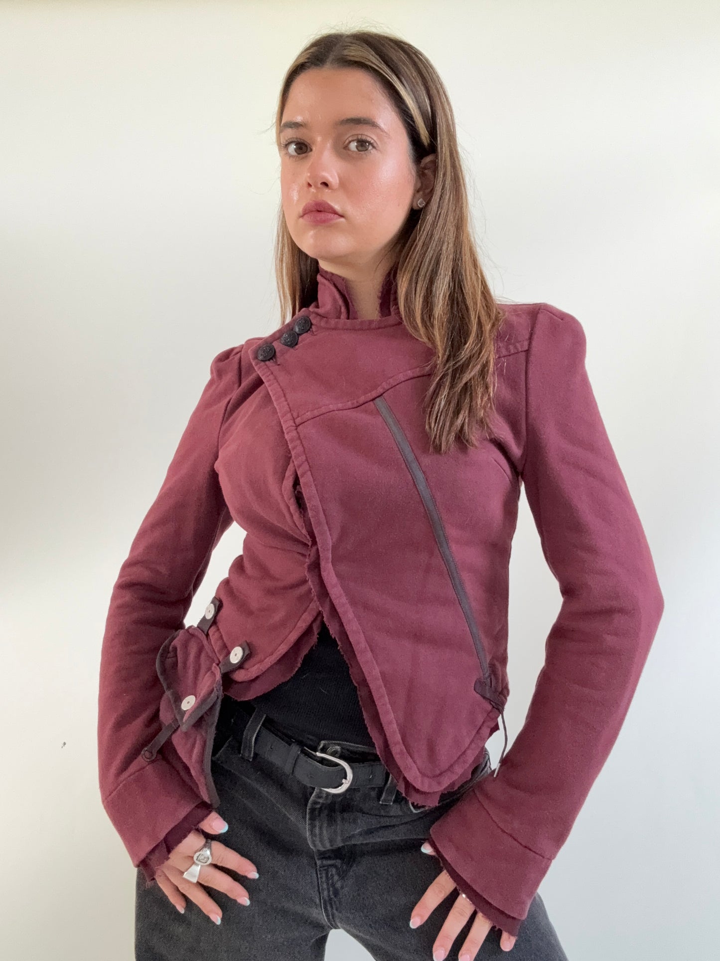 Diesel Asymmetrical Jacket, Removable Pouch (XS)