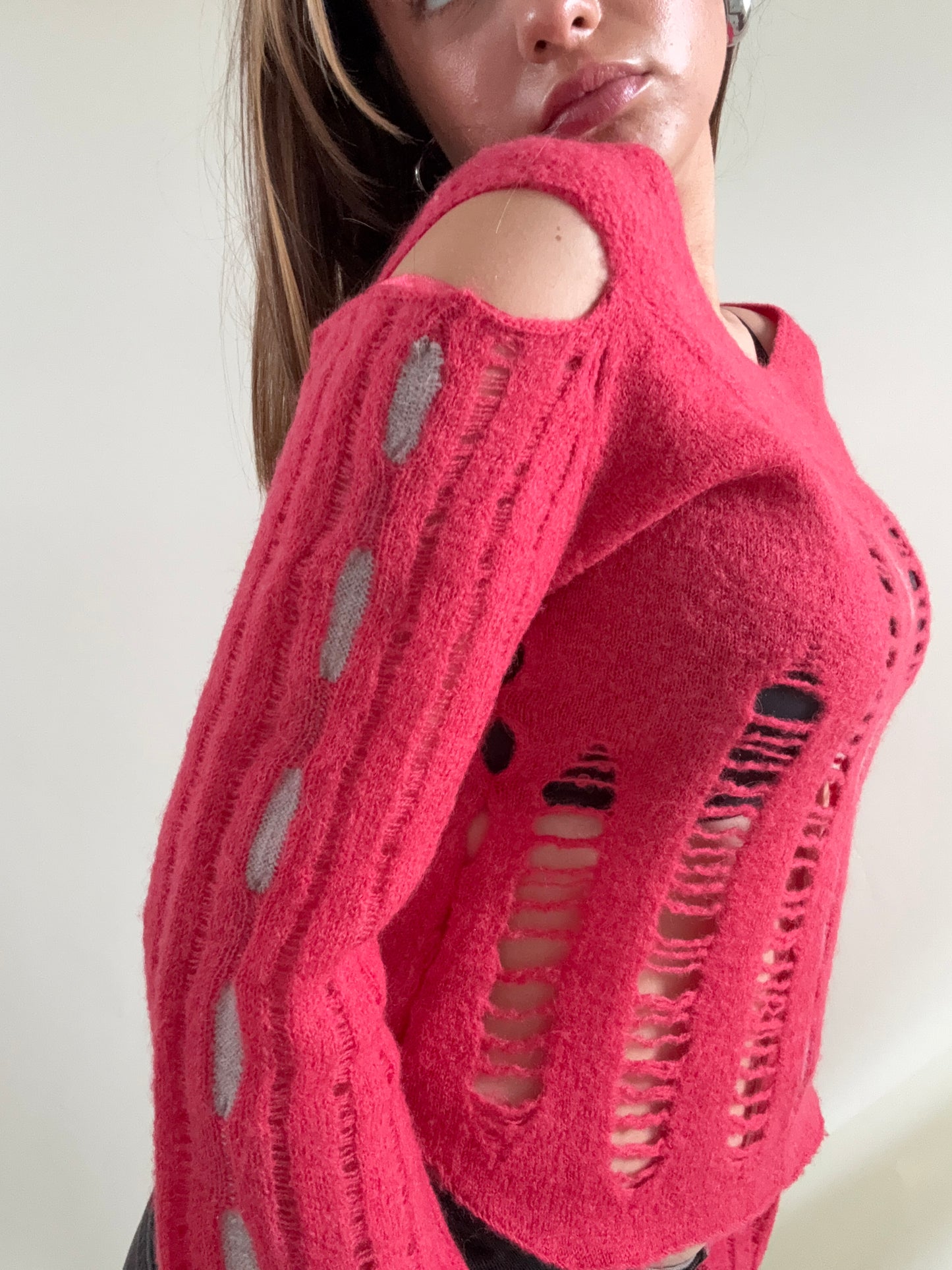 Firetrap Wool Distressed Jumper (M)