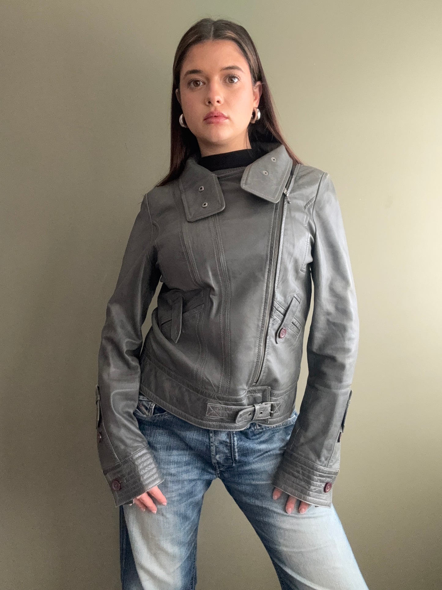 Leather Buckle Jacket (XL)