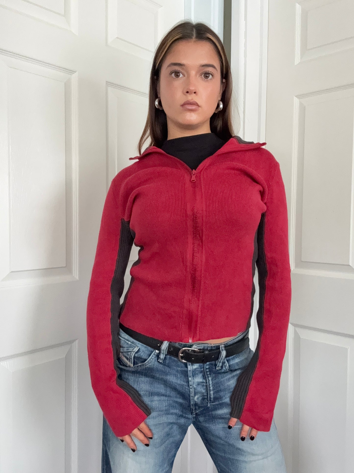 Calvin Klein Zip Knit Jumper (M)