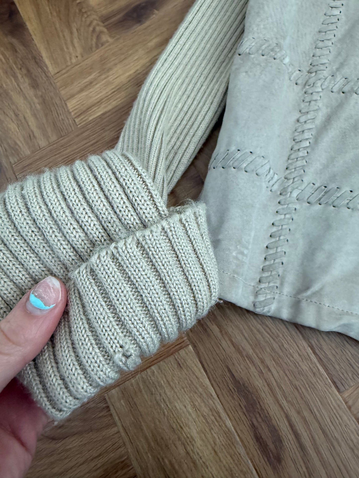 Suede Knit Jacket (UK12)