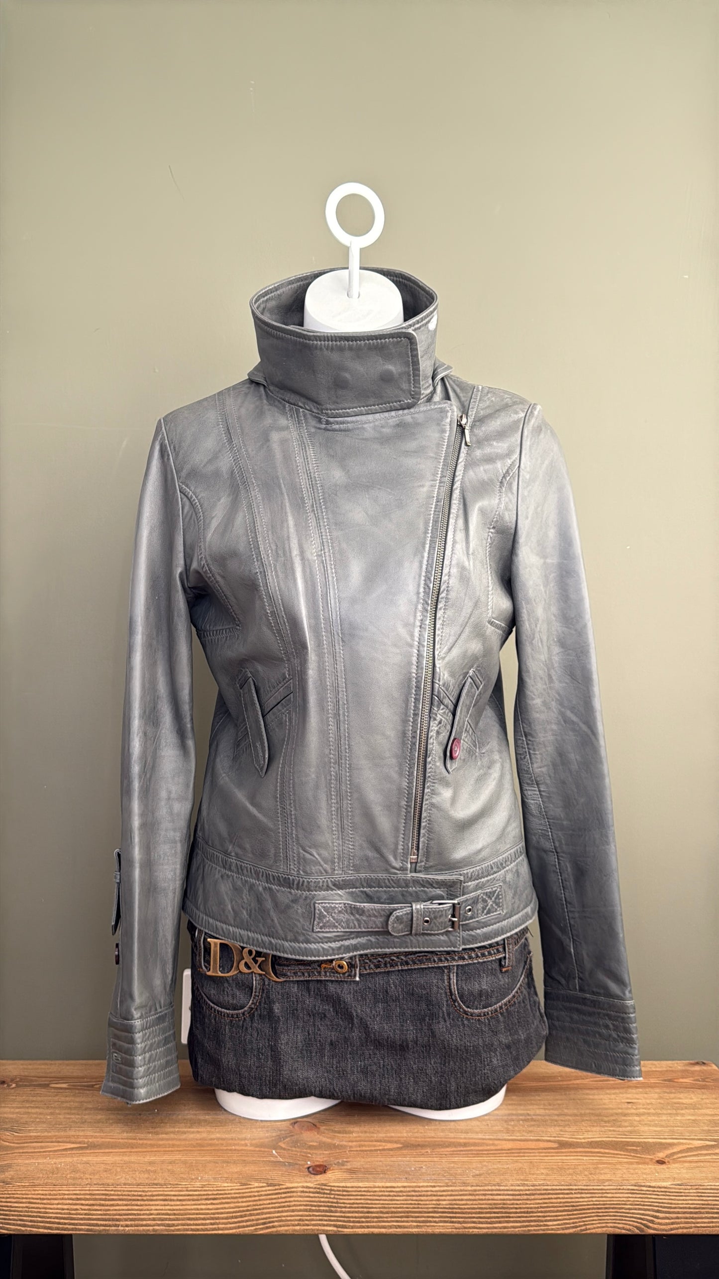 Leather Buckle Jacket (XL)