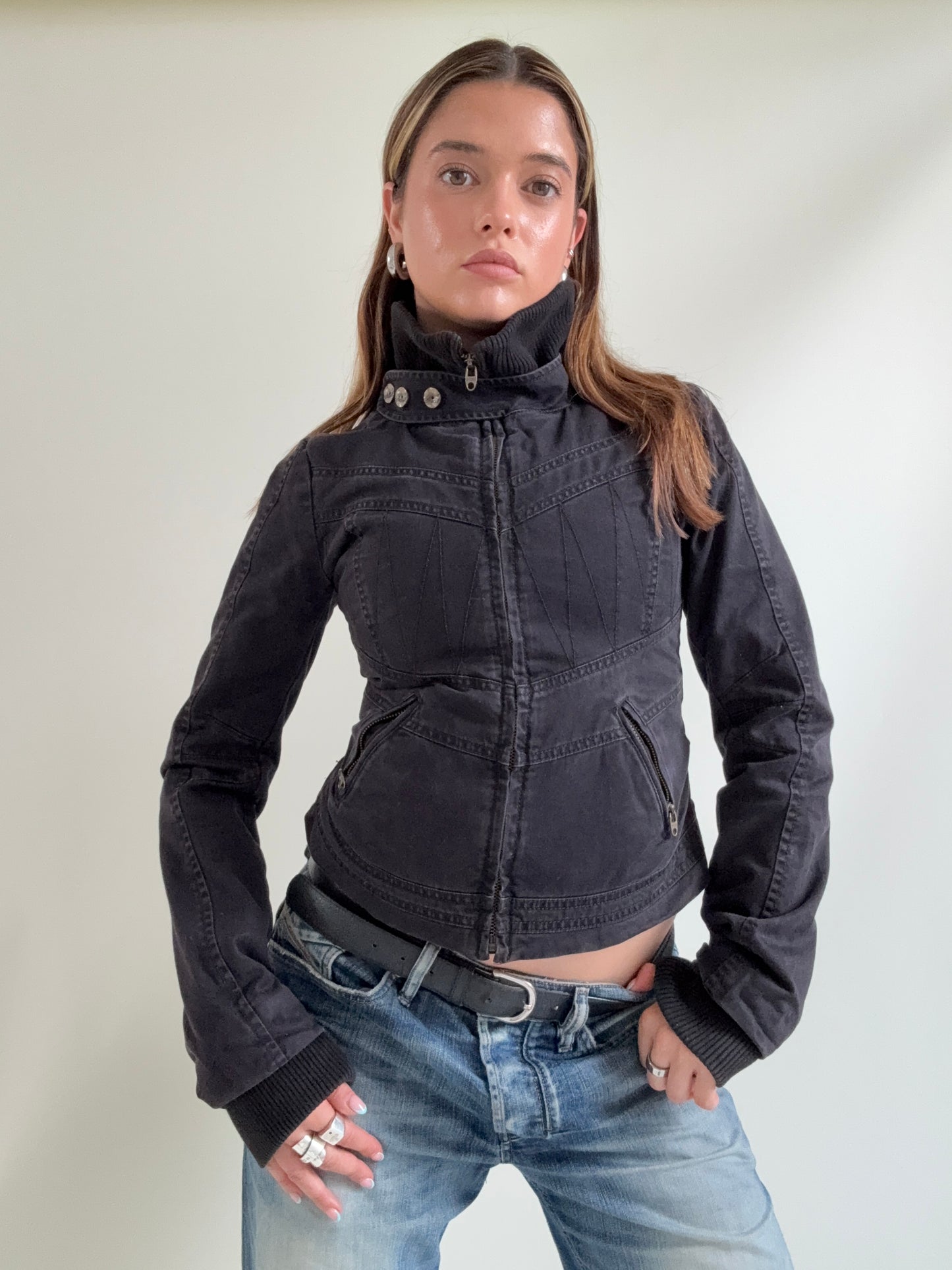 Diesel Fitted Funnel Neck Jacket (XS)