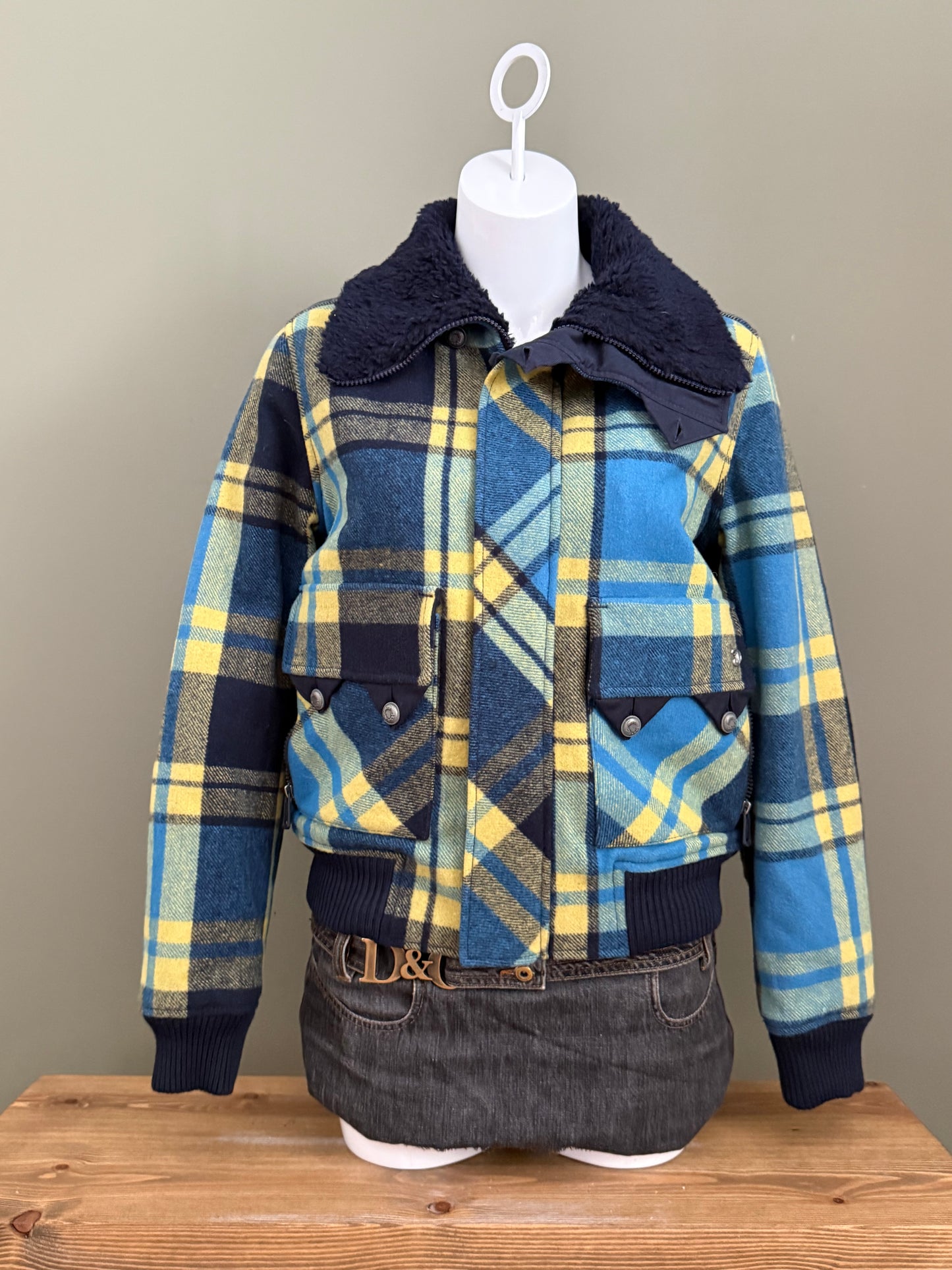 Diesel Tartan Wool Jacket (S)