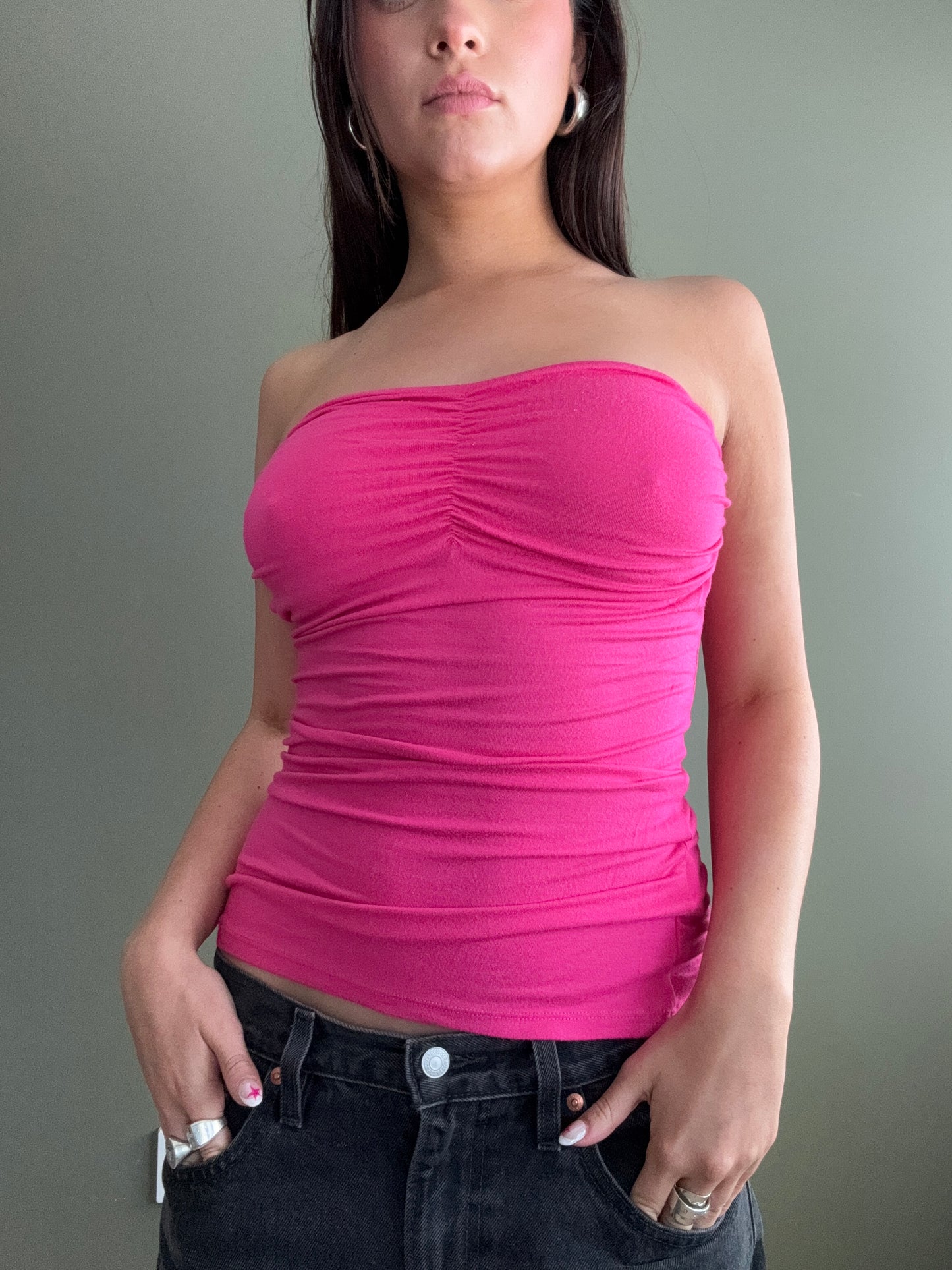 Pink Jane Norman Bandeau Top (UK10)